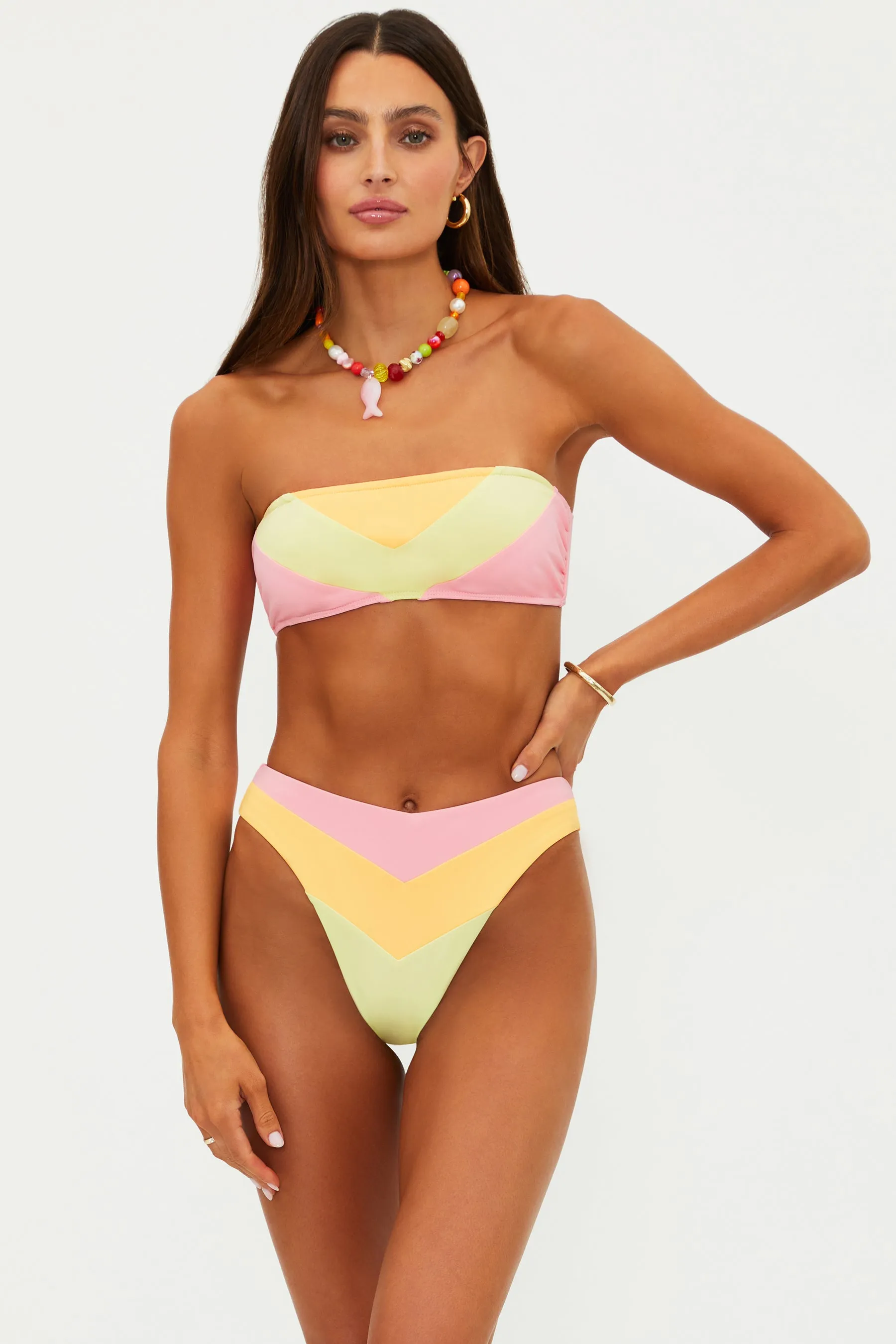Amarie Bottom Sorbet Chevron sold by Beach Riot product image thumbnail 2
