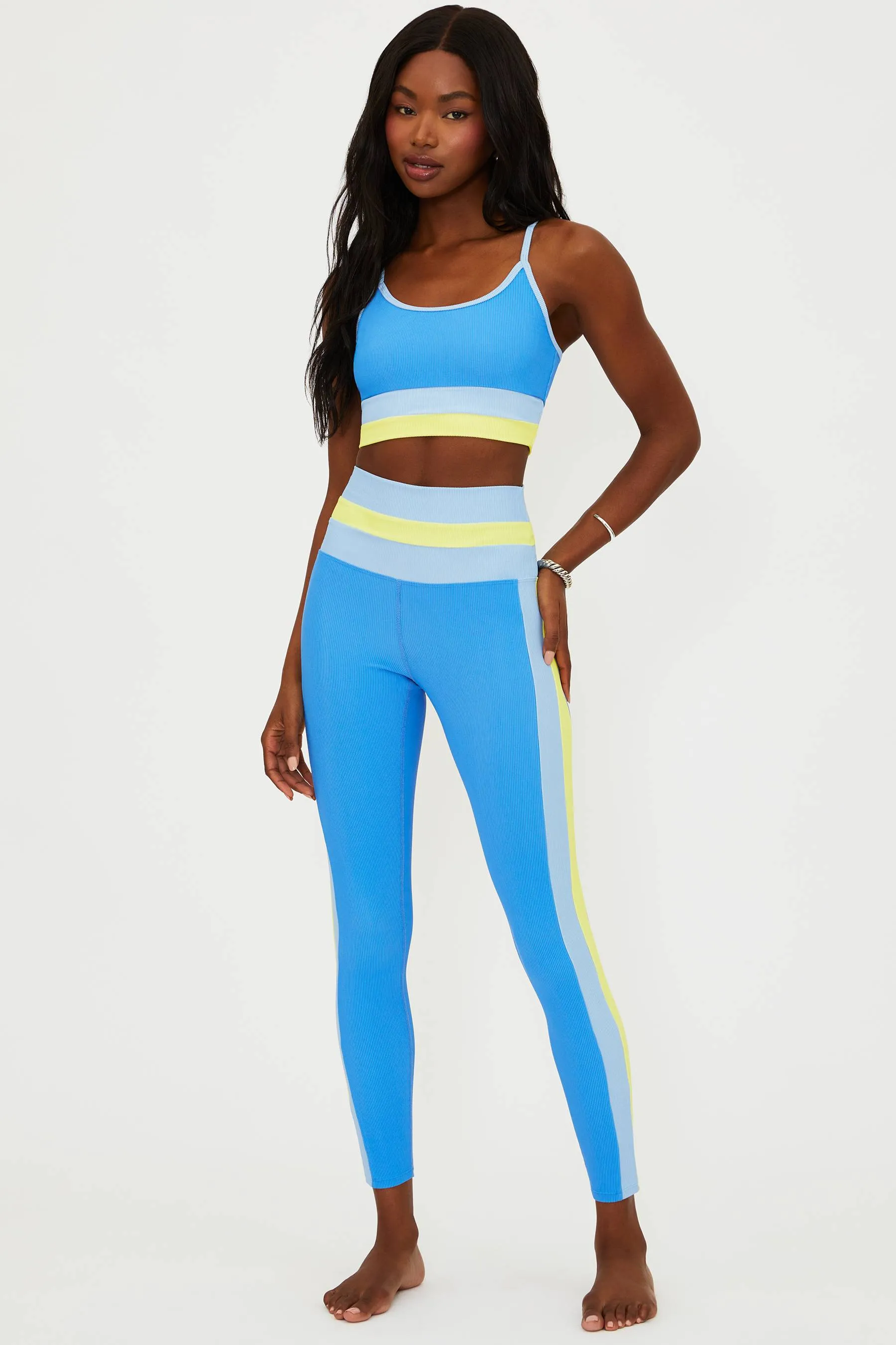 Mariella Legging Marina Blue Colorblock sold by Beach Riot