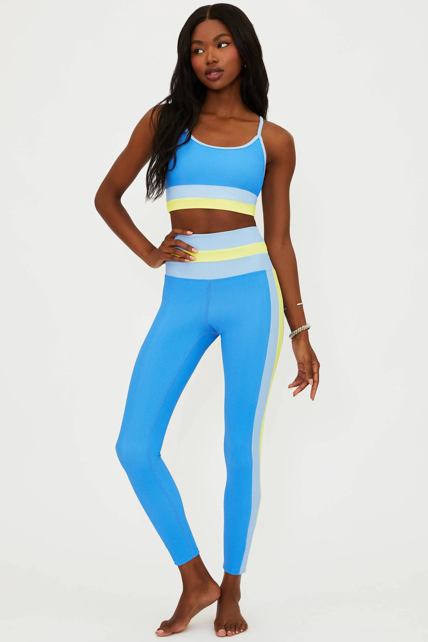 Mariella Legging Marina Blue Colorblock sold by Beach Riot product image thumbnail 5