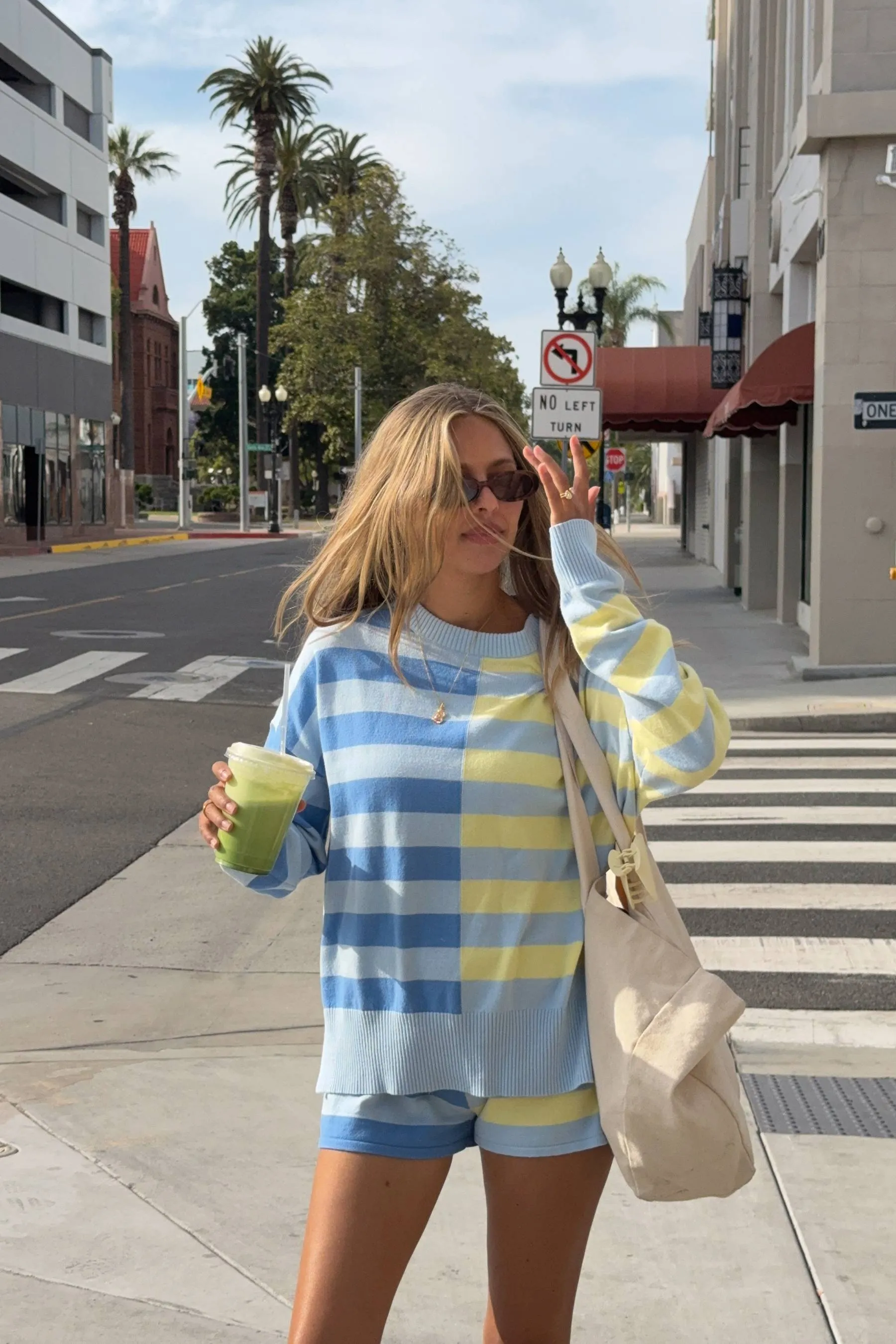 Callie Sweater Marina Stripe Mix sold by Beach Riot product image thumbnail 4