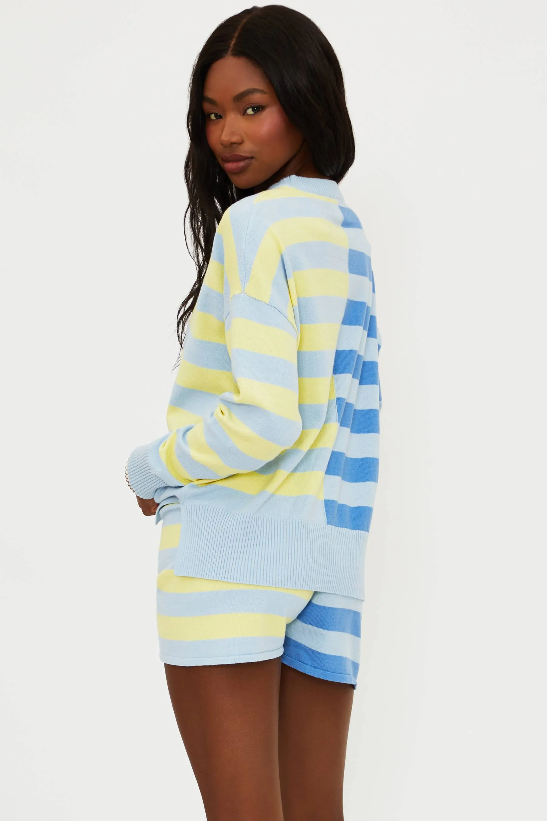 Callie Sweater Marina Stripe Mix sold by Beach Riot product image thumbnail 2