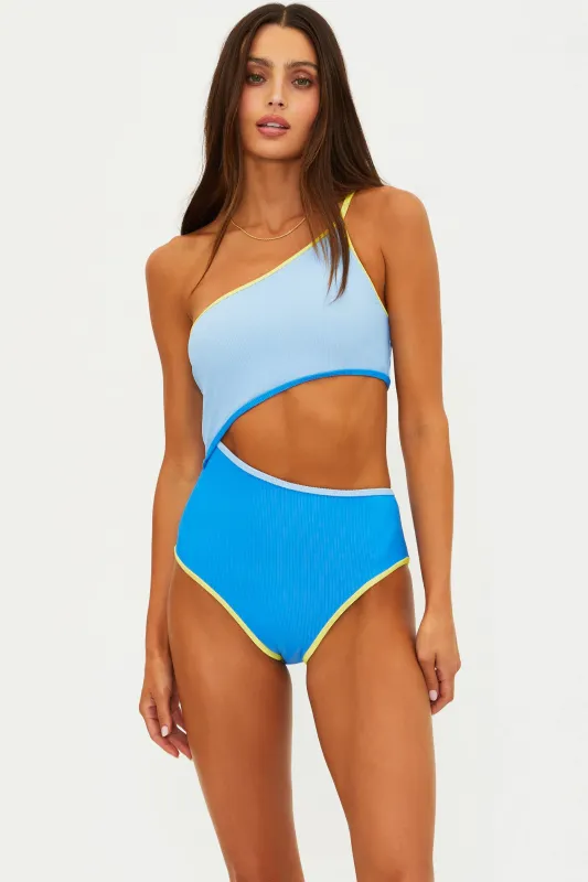 Liora One Piece Marina Blues sold by Beach Riot