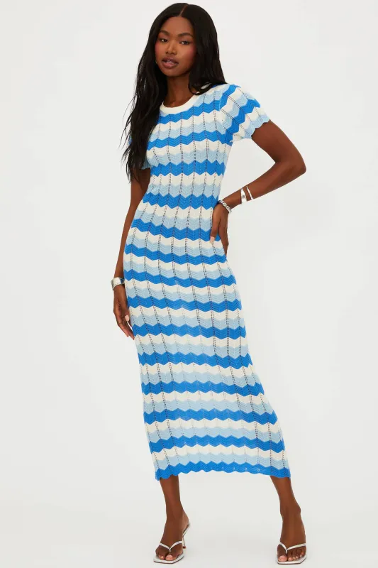 Emory Dress Coastal Waves sold by Beach Riot