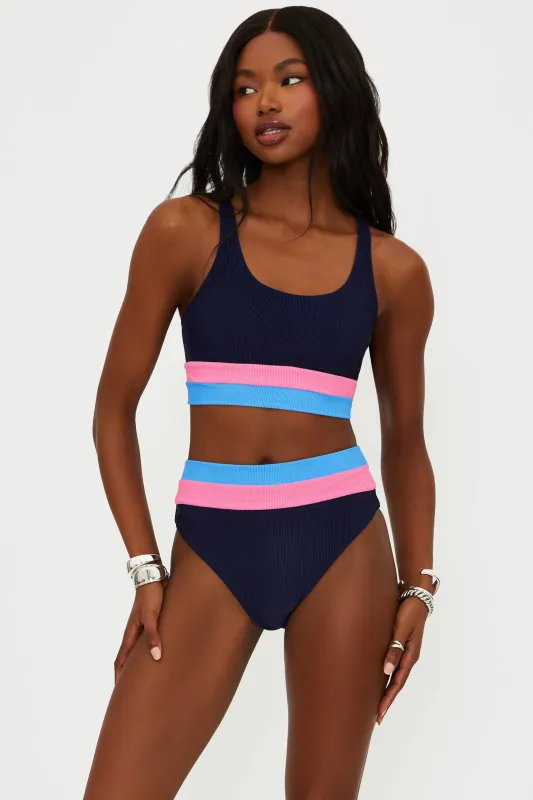Mackenzie Top Paradise Harbor Colorblock sold by Beach Riot