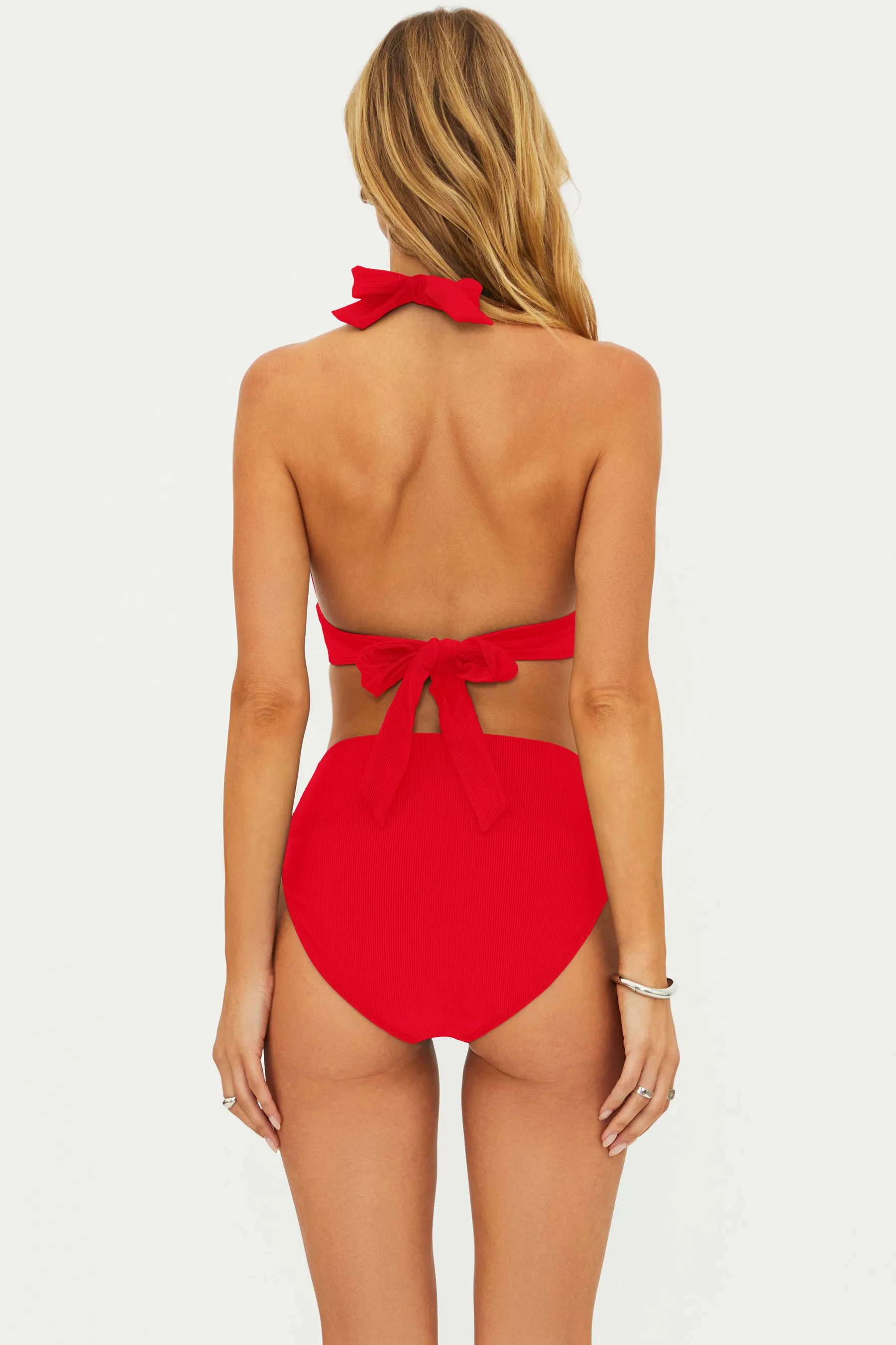 Highway Bottom Full Coverage Red sold by Beach Riot product image thumbnail 5