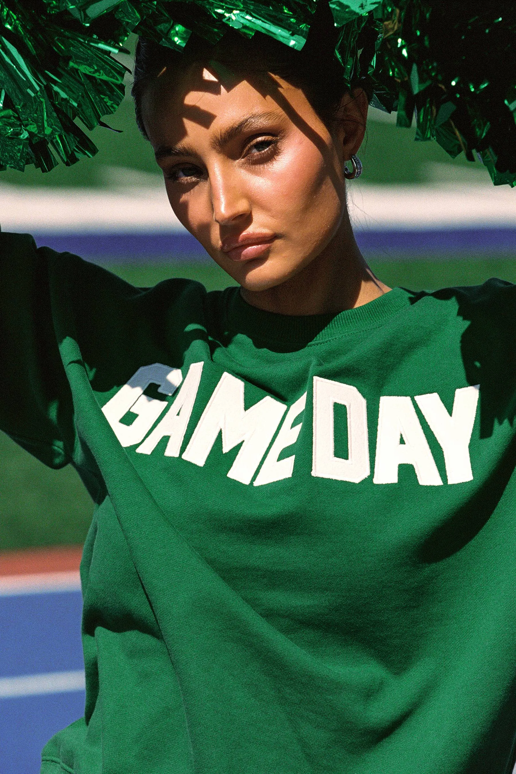 Devyn Sweatshirt Game Day Green sold by Beach Riot product image thumbnail 4