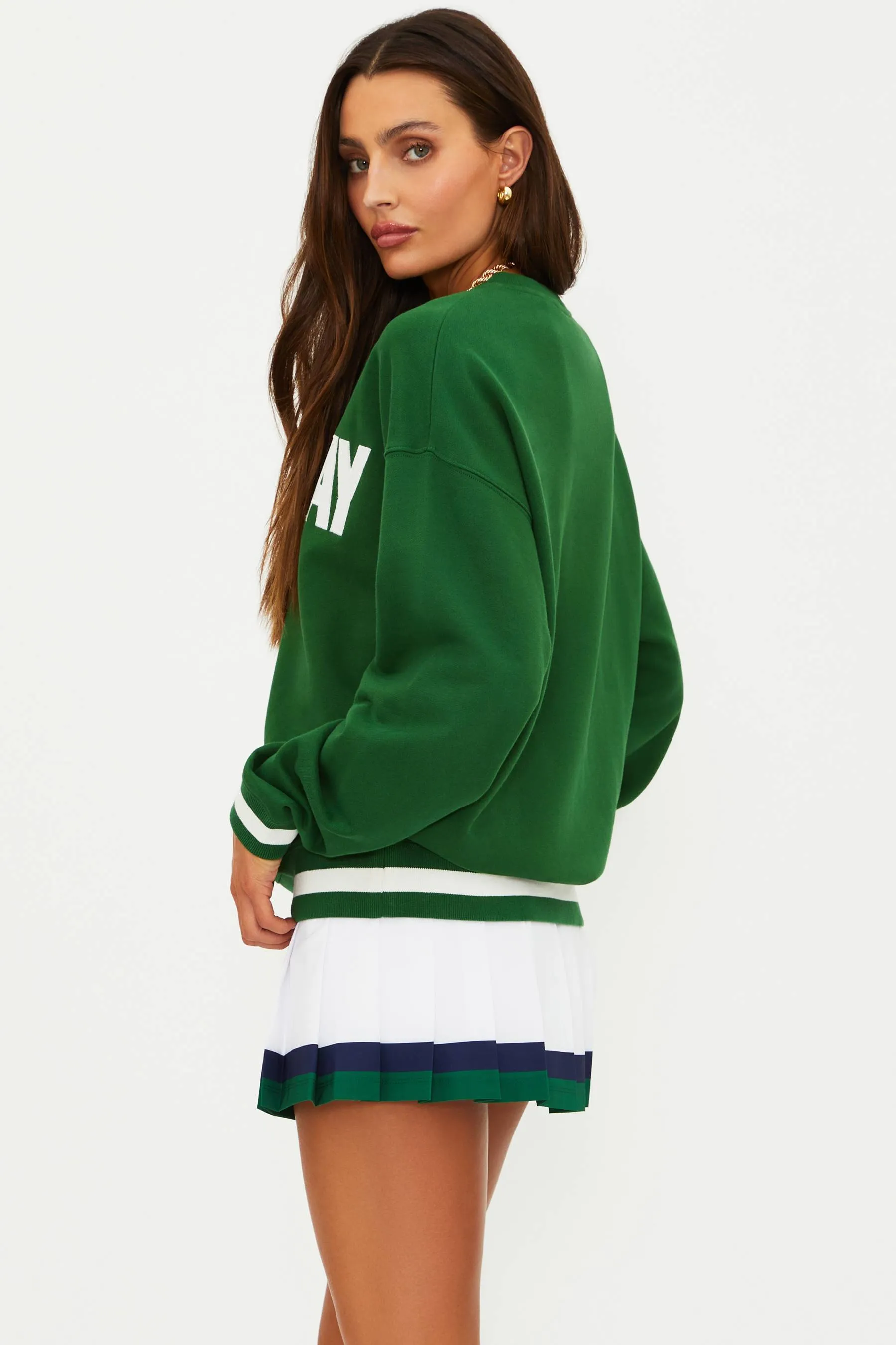 Devyn Sweatshirt Game Day Green sold by Beach Riot product image thumbnail 3