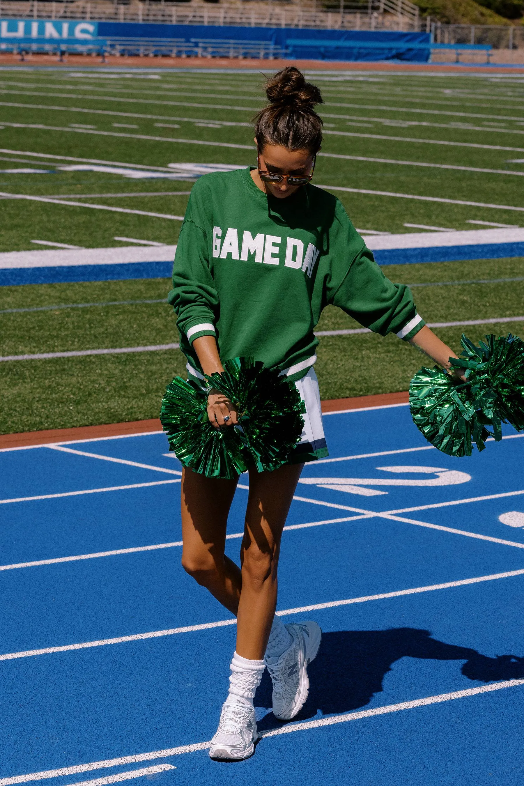 Devyn Sweatshirt Game Day Green sold by Beach Riot product image thumbnail 5