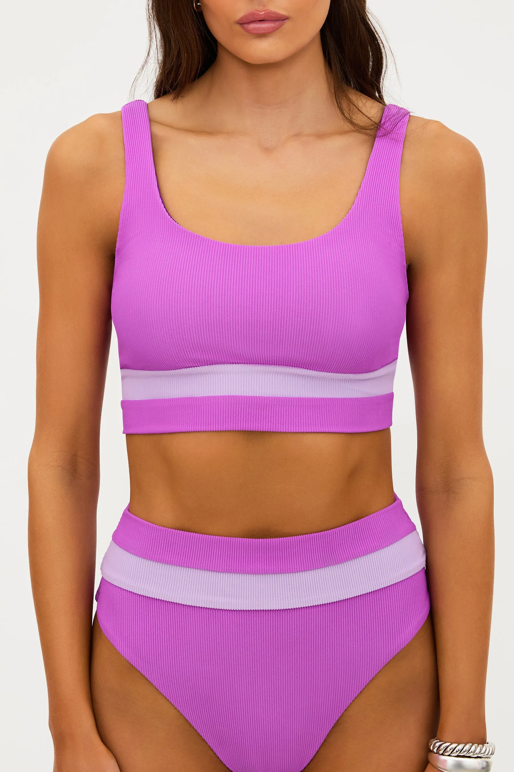 Heidi Bottom Lavender Violet Colorblock sold by Beach Riot product image thumbnail 4