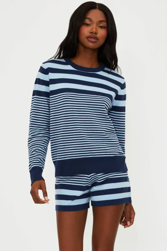 Jolene Sweater Ivy Stripe made by Beach Riot
