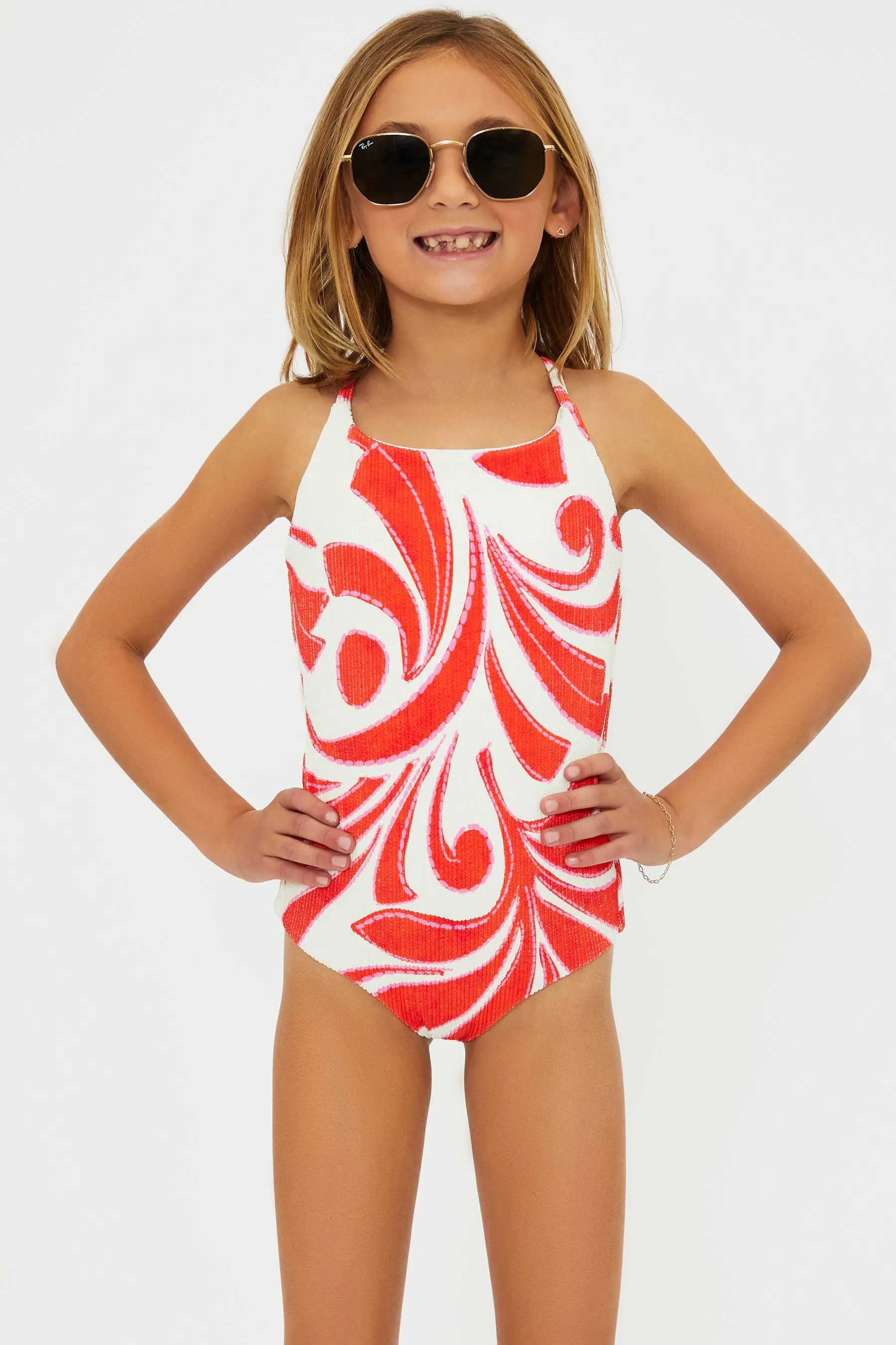 Little Julia One Piece Sunshine Dunes Crinkle sold by Beach Riot