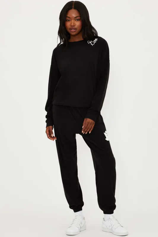 Georgie Pant Boo Black sold by Beach Riot