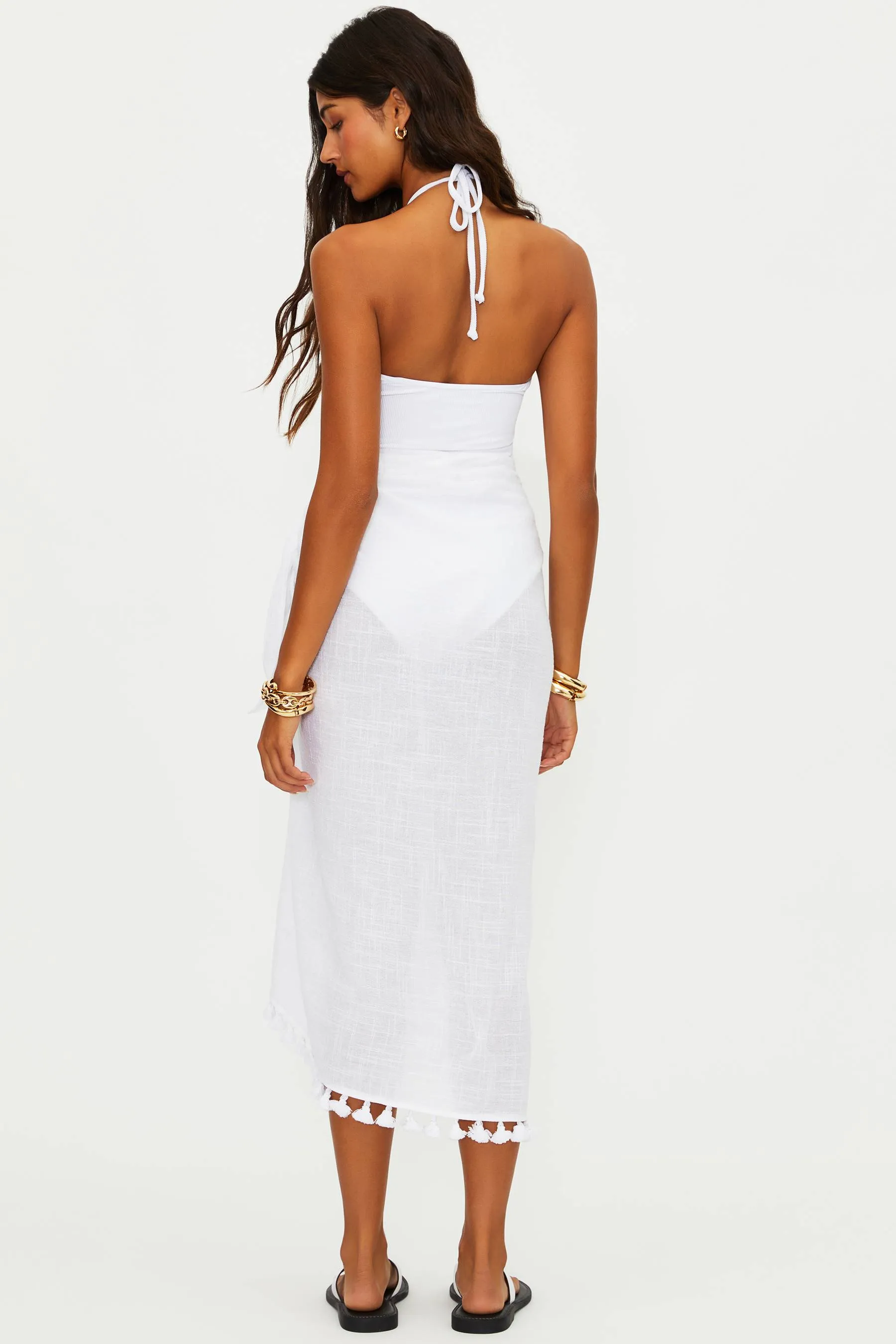 Sunny Sarong White sold by Beach Riot product image thumbnail 5