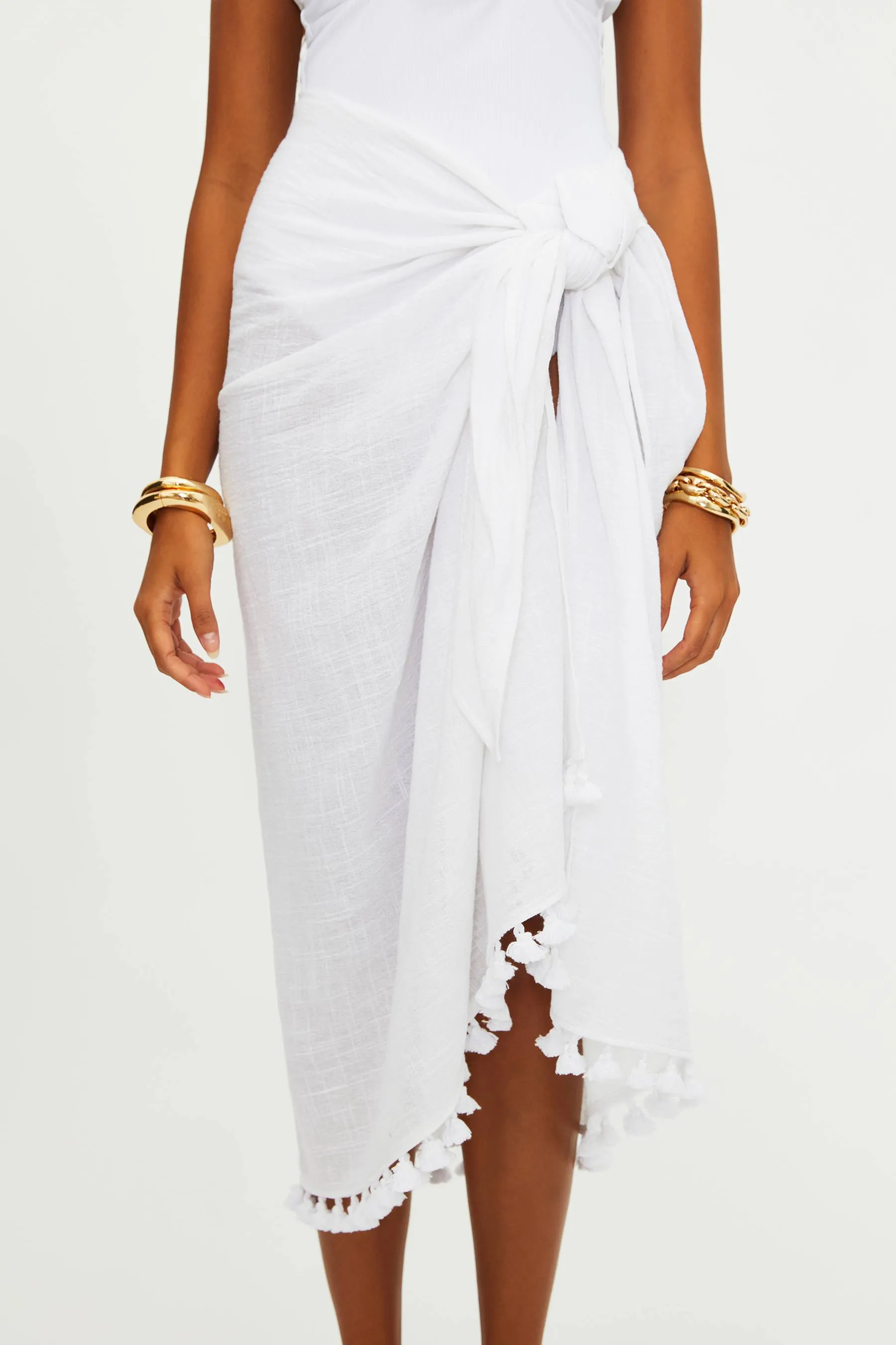 Sunny Sarong White sold by Beach Riot product image thumbnail 4