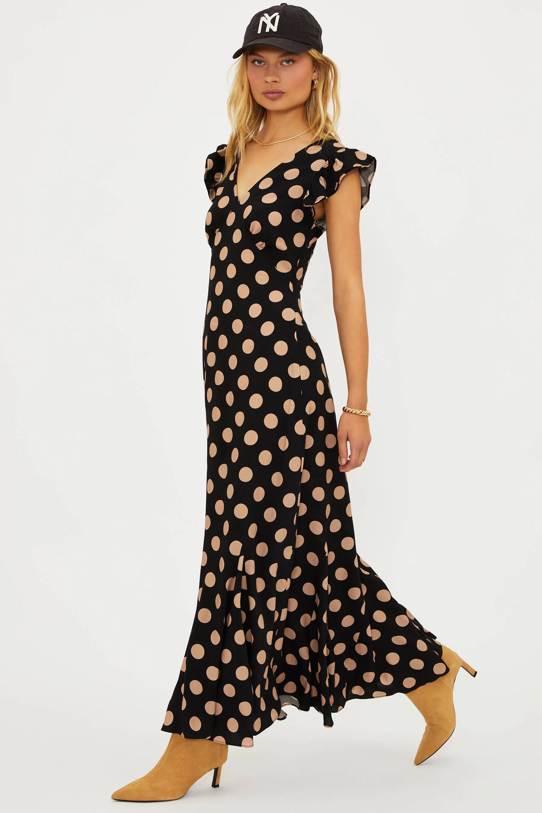 Elodie Dress Midnight Polka Dot sold by Beach Riot product image thumbnail 3