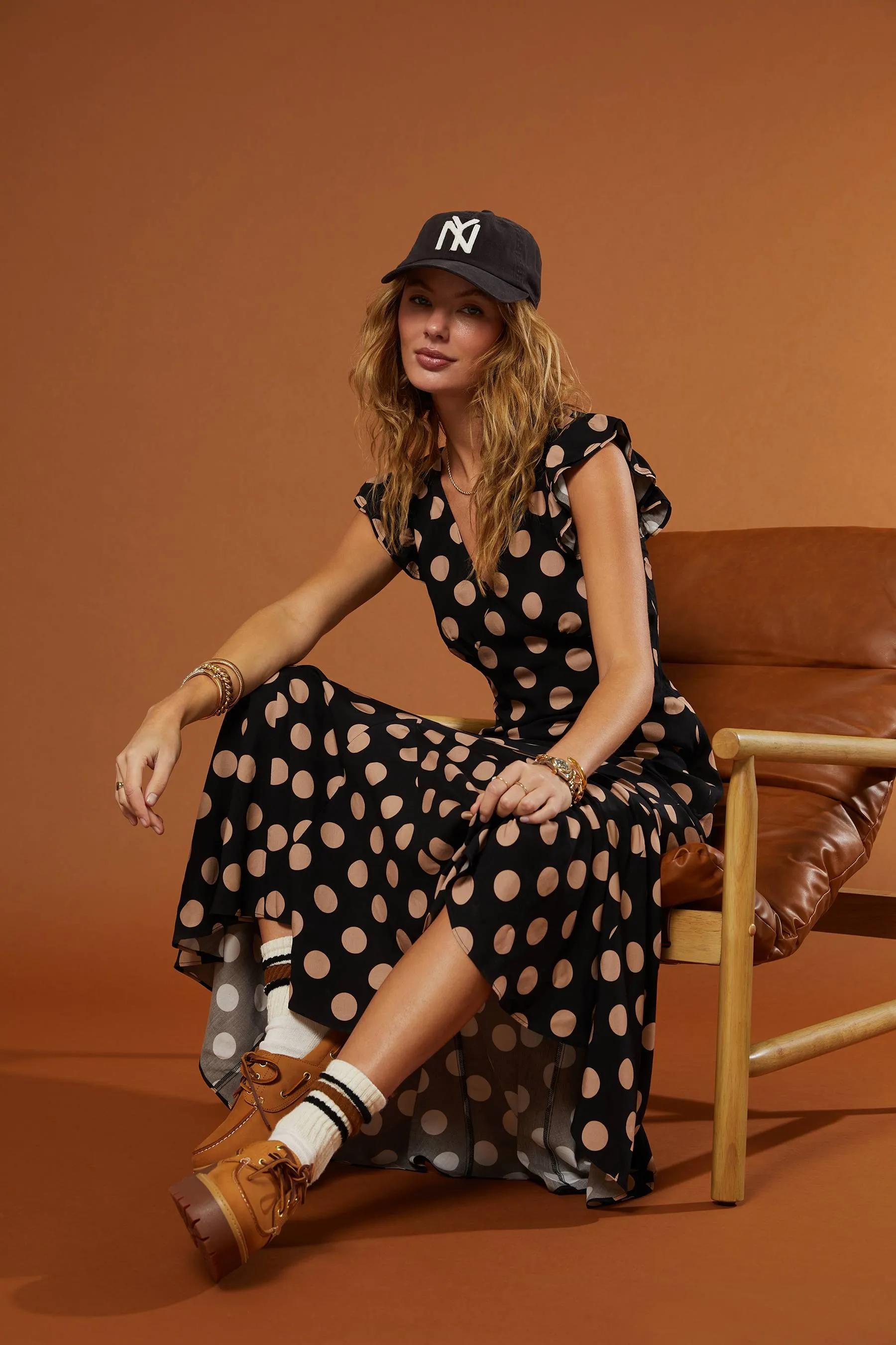 Elodie Dress Midnight Polka Dot sold by Beach Riot product image thumbnail 2