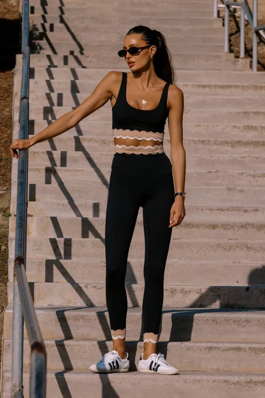 Stacy 7/8 Legging Mystic Colorblock Matte sold by Beach Riot