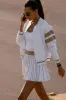 Serene Jacket Almond Colorblock sold by Beach Riot