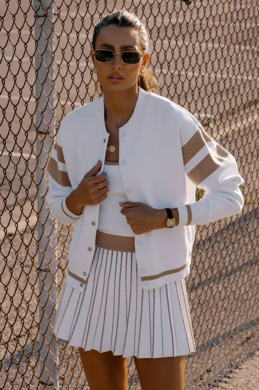 Serene Jacket Almond Colorblock sold by Beach Riot