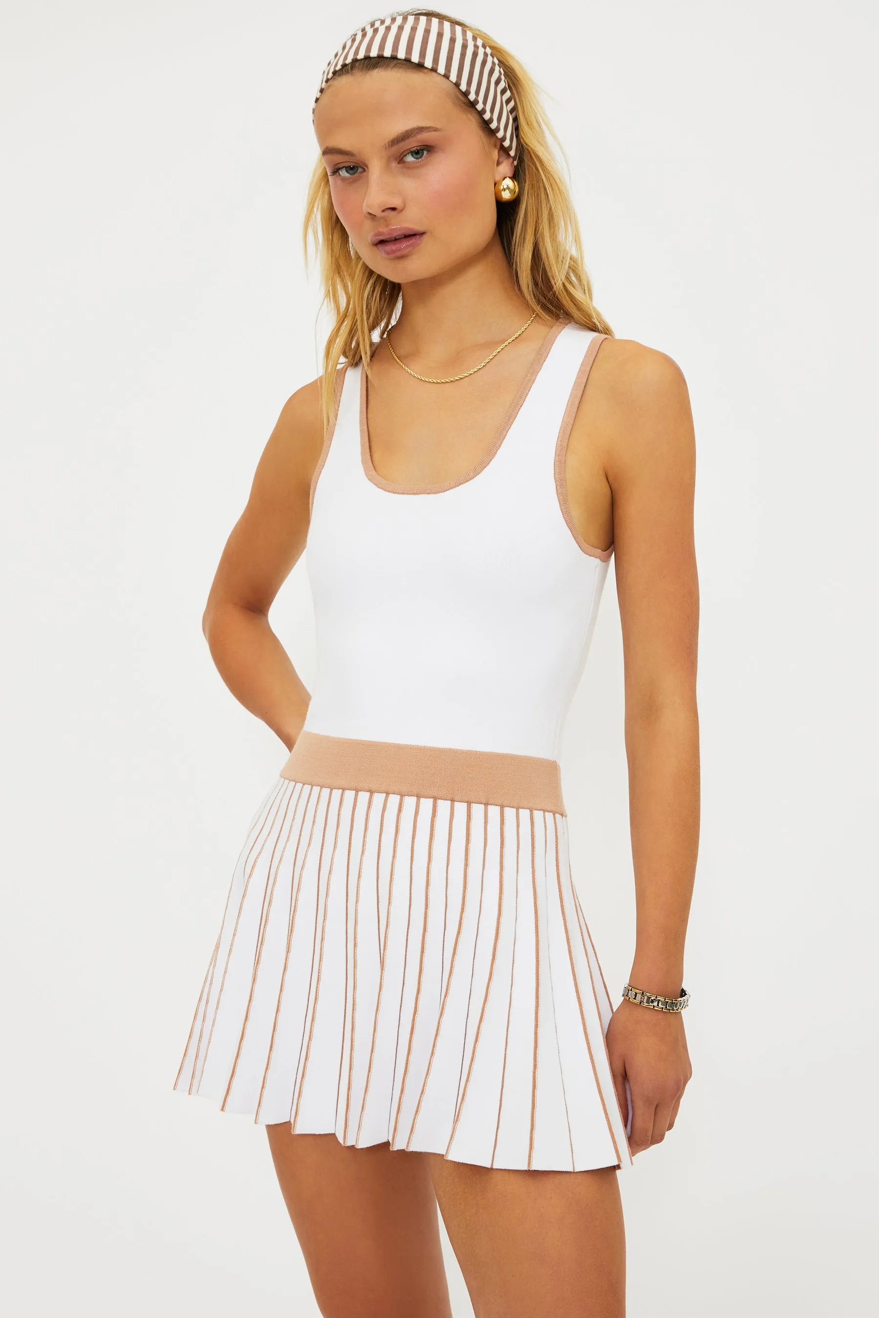 Solange Dress Almond Colorblock sold by Beach Riot product image thumbnail 4