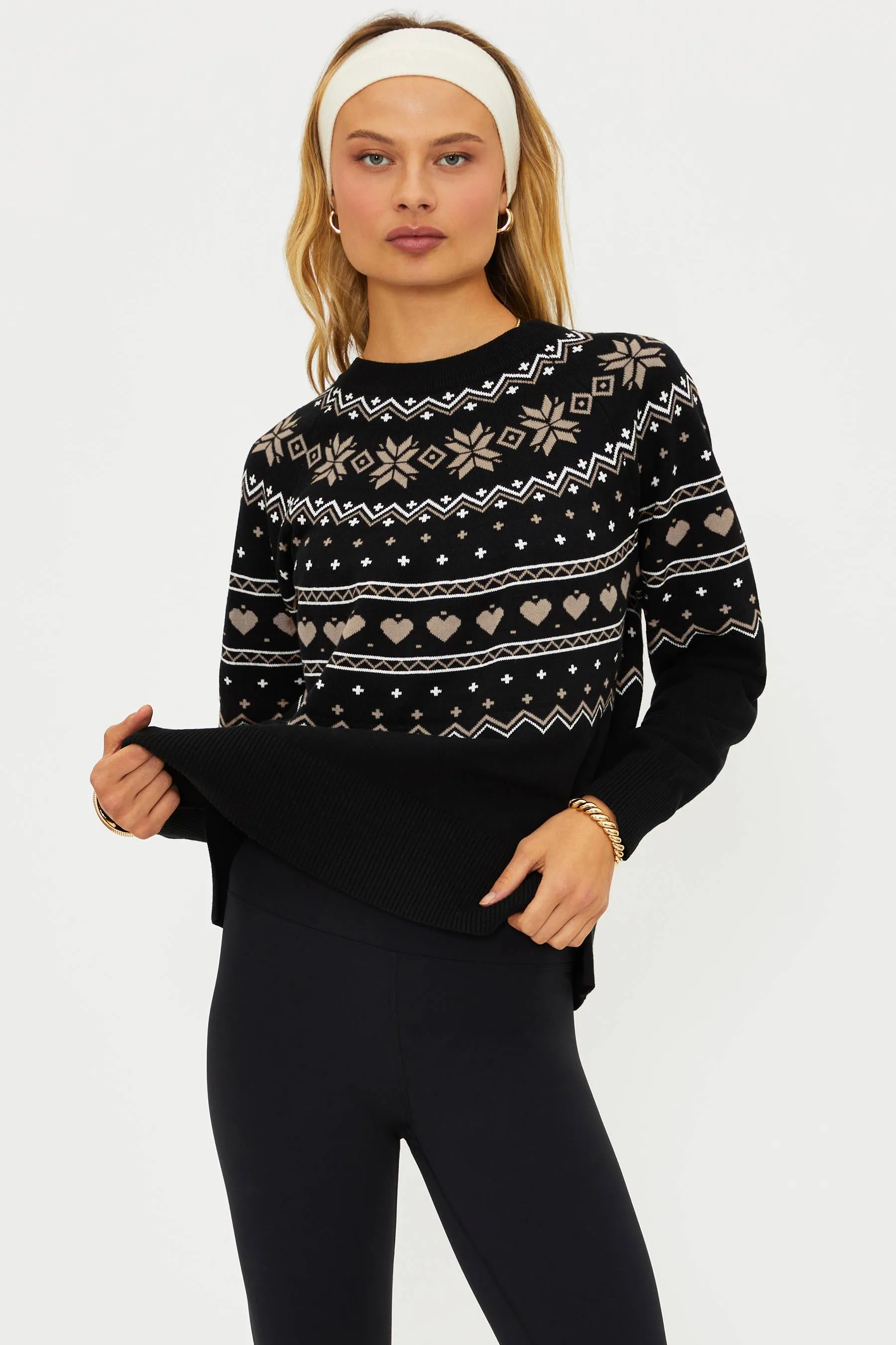 Elizabeth Sweater Mystic Fairisle sold by Beach Riot product image thumbnail 4