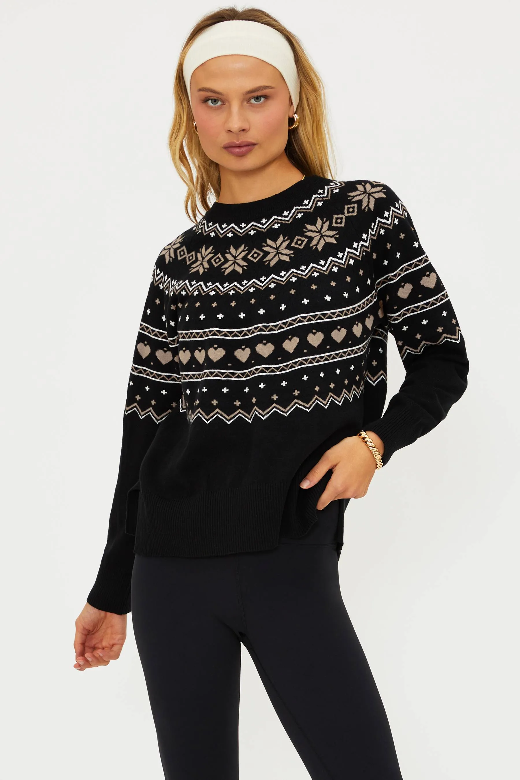 Elizabeth Sweater Mystic Fairisle sold by Beach Riot