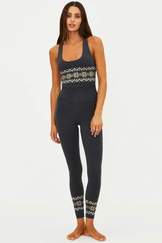 Piper Legging Fairisle Charcoal Heather sold by Beach Riot