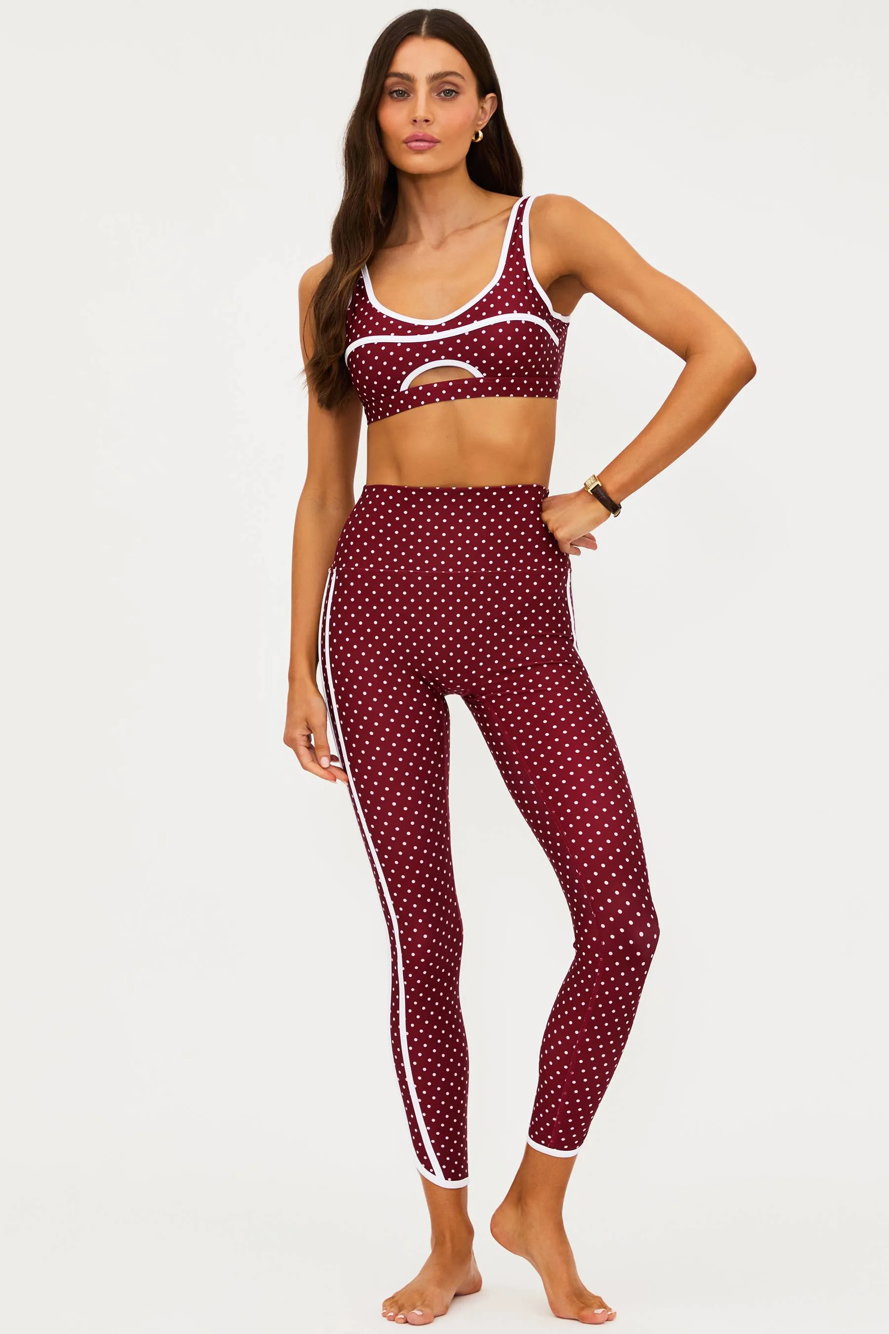 Rella Legging Crimson Dot sold by Beach Riot product image thumbnail 3