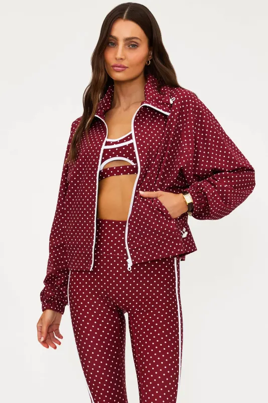 Casen Jacket Crimson Dot sold by Beach Riot
