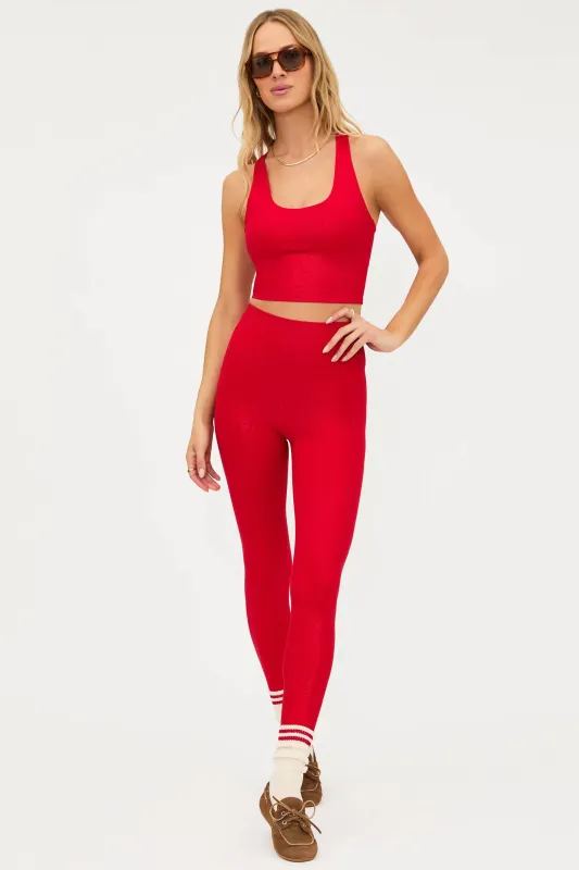 Piper Legging Red Shine Waffle sold by Beach Riot