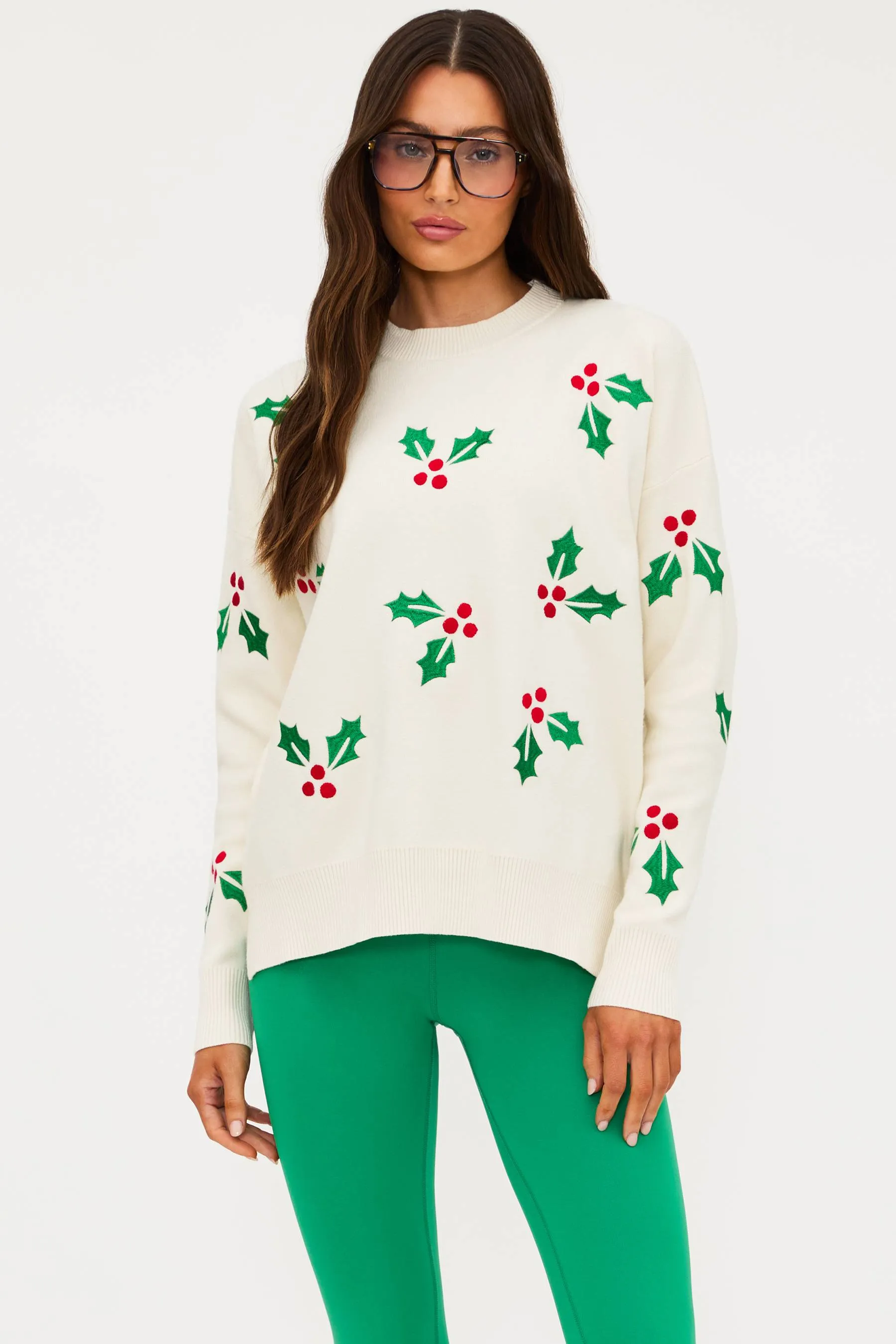 Callie Sweater Frosted Holly sold by Beach Riot