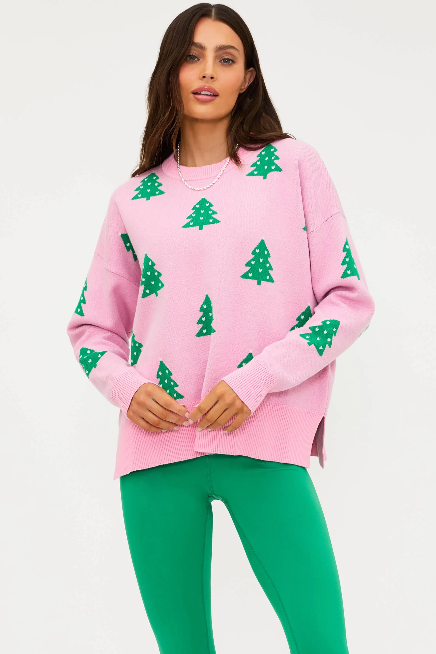Callie Sweater Pink Christmas sold by Beach Riot product image thumbnail 5