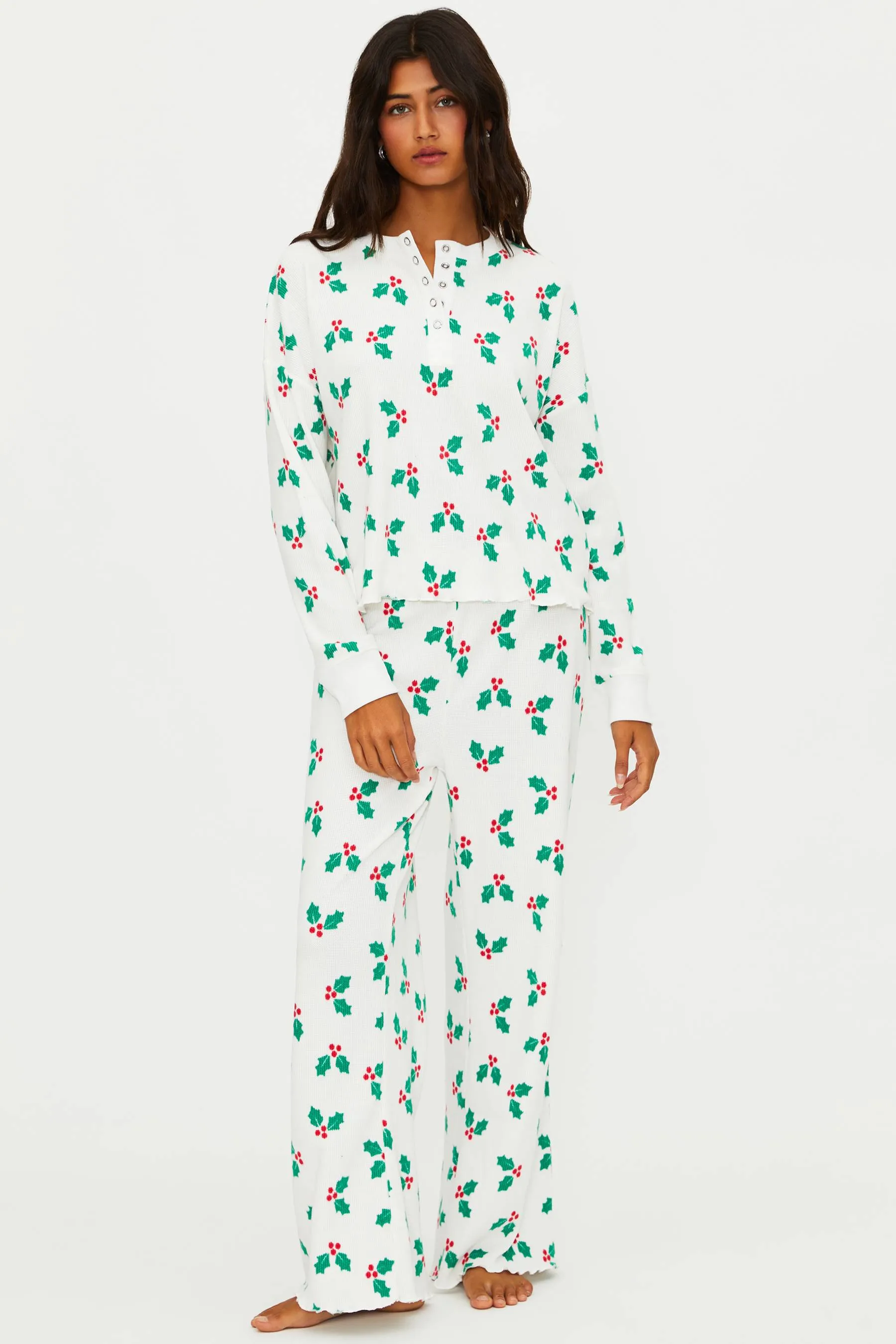 Pacific Long Sleeve Sleep Set Frosted Holly sold by Beach Riot product image thumbnail 5