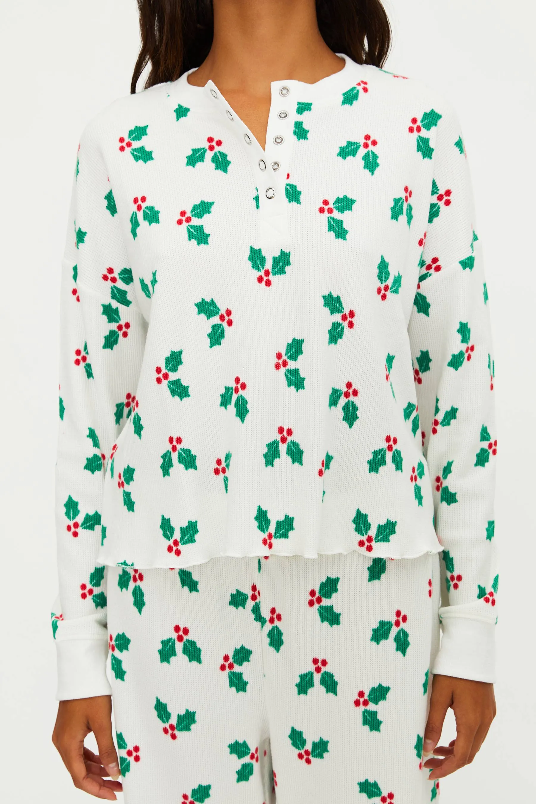 Pacific Long Sleeve Sleep Set Frosted Holly sold by Beach Riot product image thumbnail 4