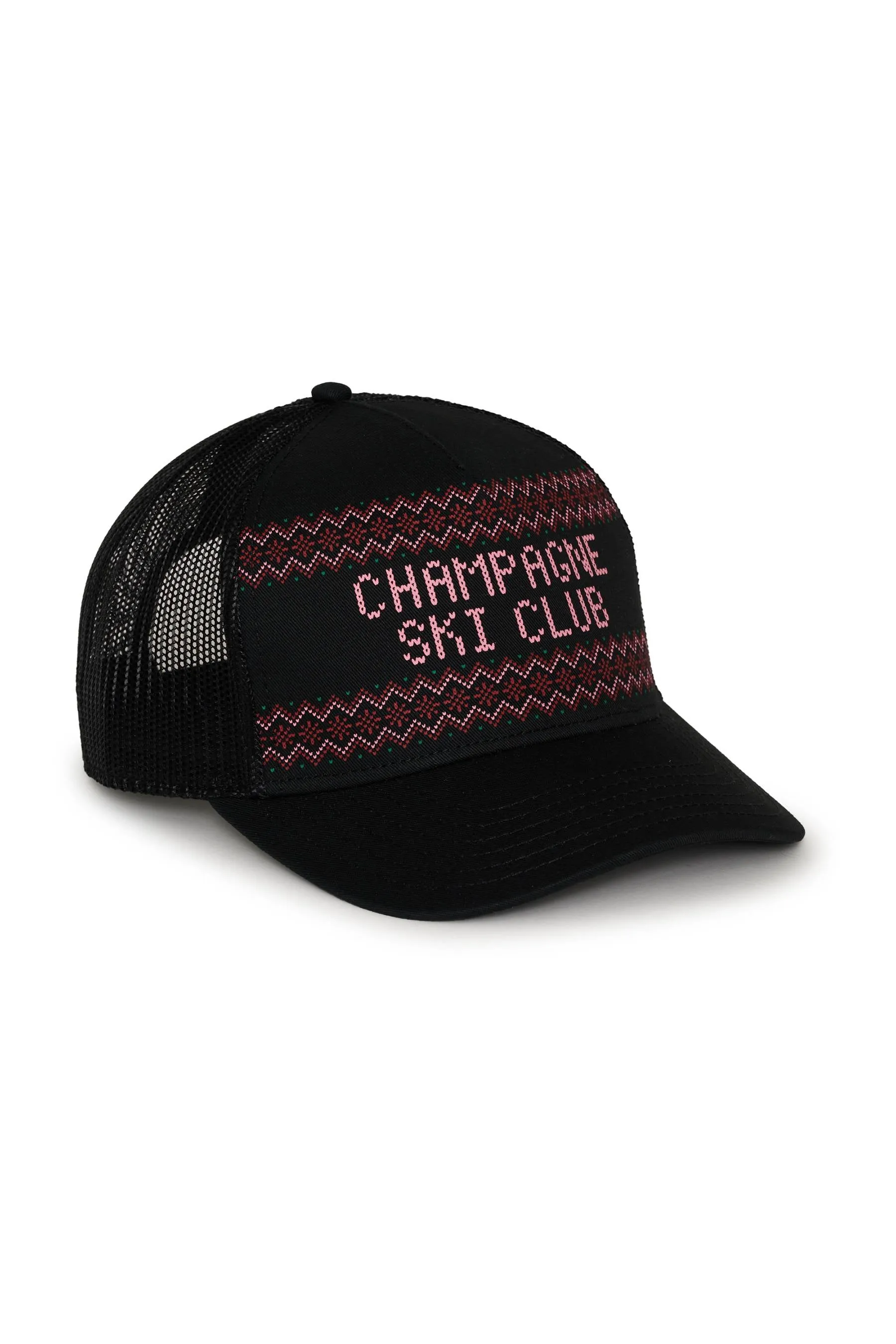Anthropologie X Beach Riot Trucker Hat Black Champagne Ski Club sold by Beach Riot product image thumbnail 2