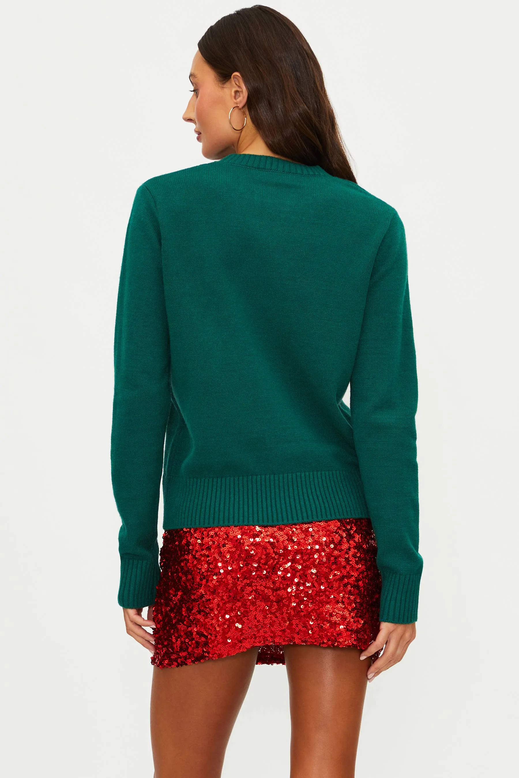 Anthropologie X Beach Riot Jolene Sweater Cheers Fairisle Bow sold by Beach Riot product image thumbnail 2