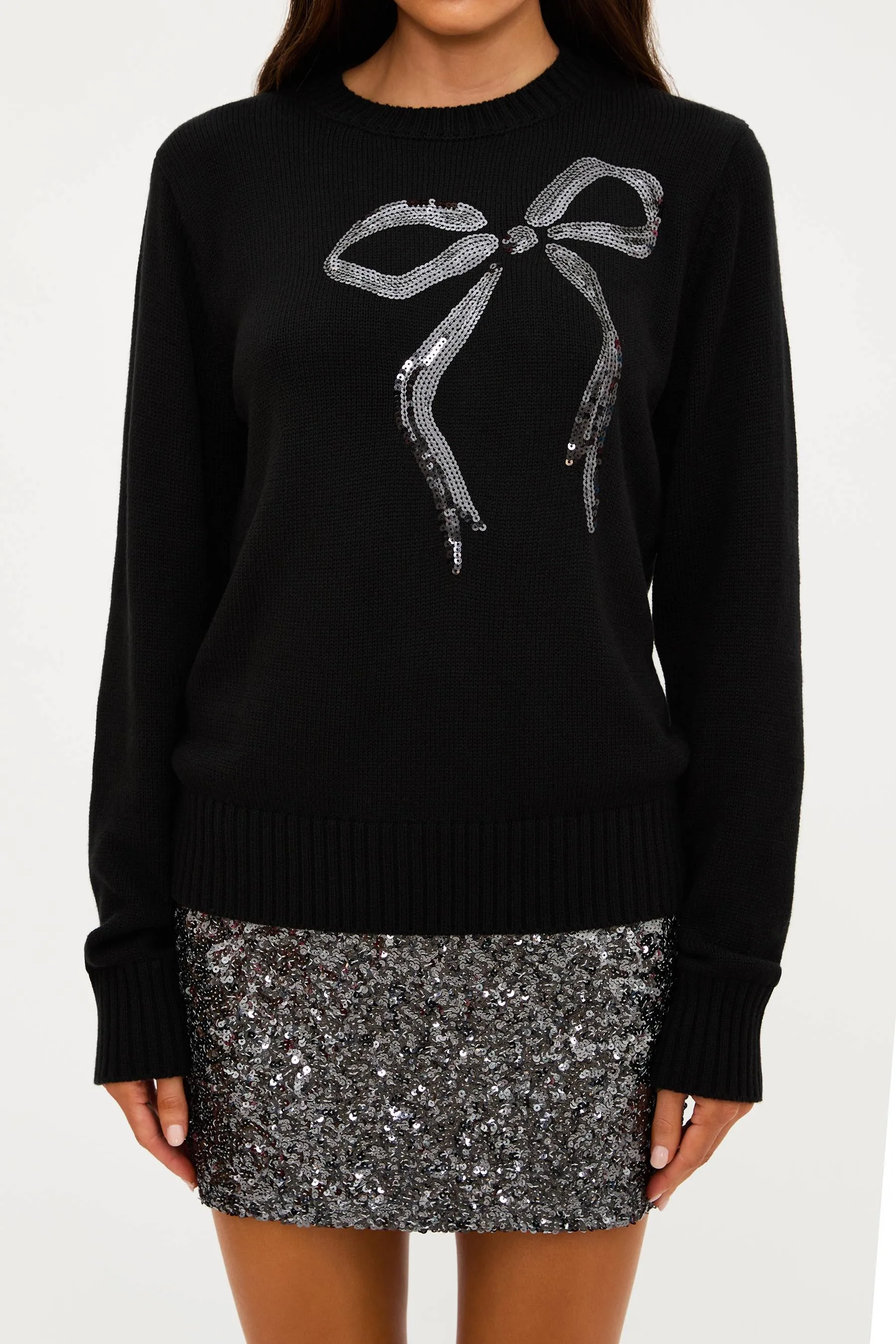 Jolene Sweater Black Bow sold by Beach Riot product image thumbnail 5