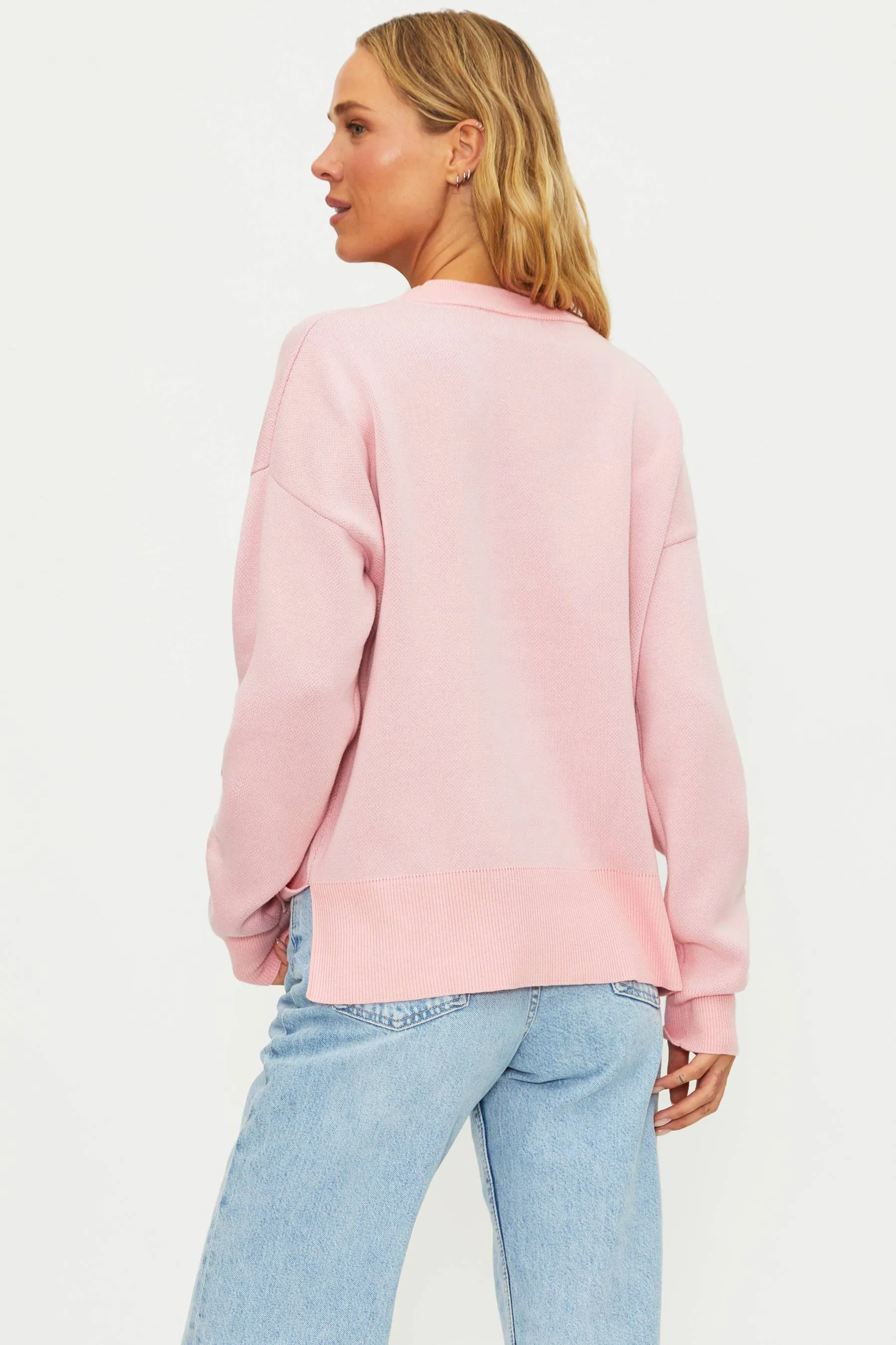 Anthropologie X Beach Riot Callie Sweater Sweet Winter Champagne Ski Club sold by Beach Riot product image thumbnail 5