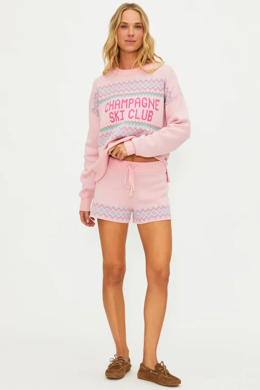 Anthropologie X Beach Riot Balboa Short Sweet Winter Champagne Ski Club sold by Beach Riot
