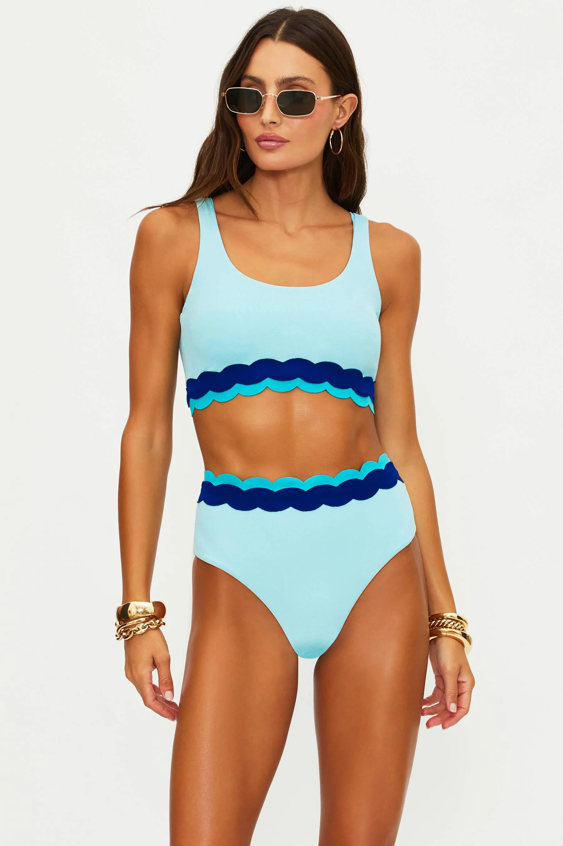 Anthropologie X Beach Riot Marin Top Sweet Winter Blue sold by Beach Riot