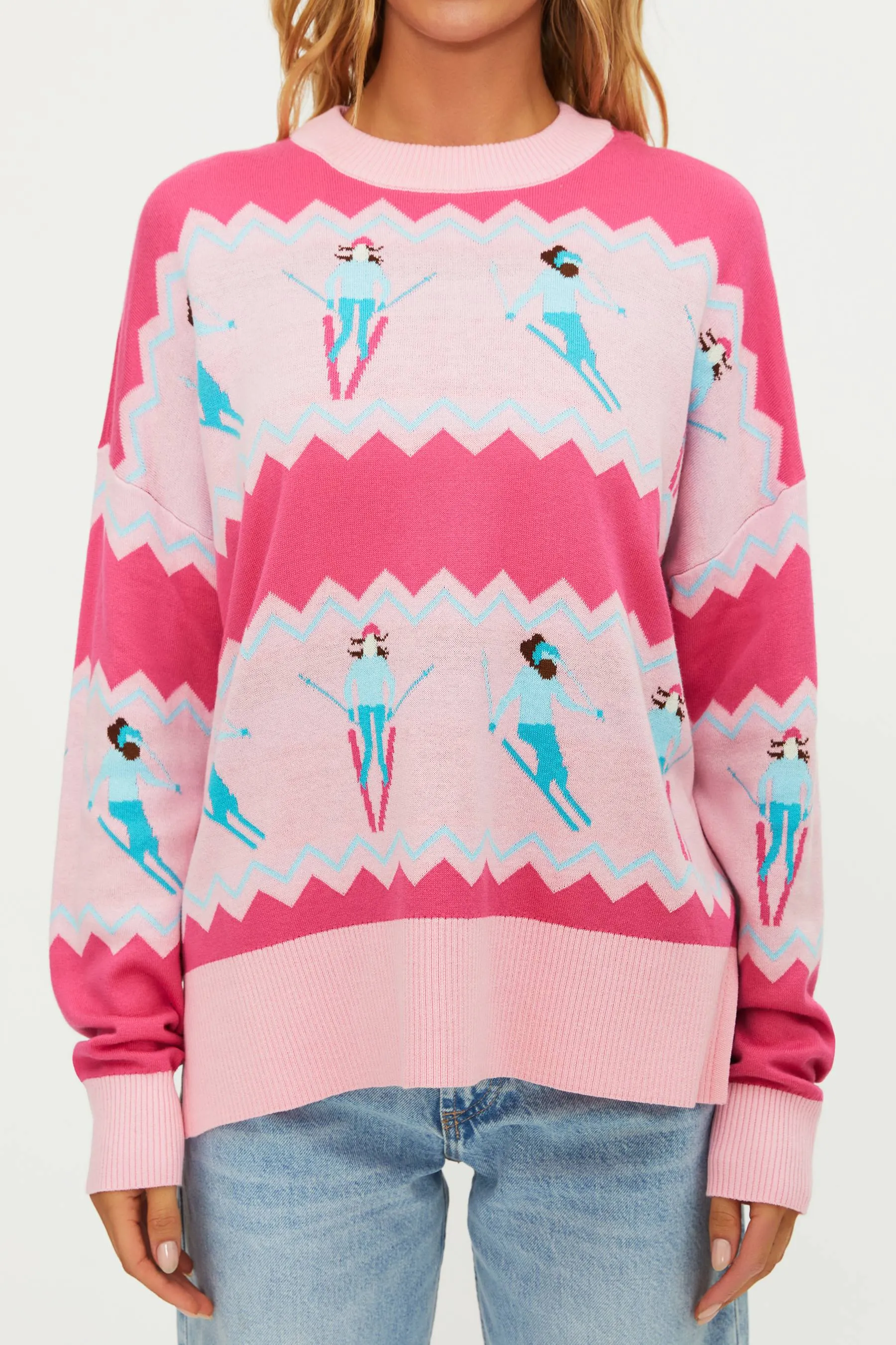 Anthropologie X Beach Riot Callie Sweater Chevron Skiers sold by Beach Riot product image thumbnail 4