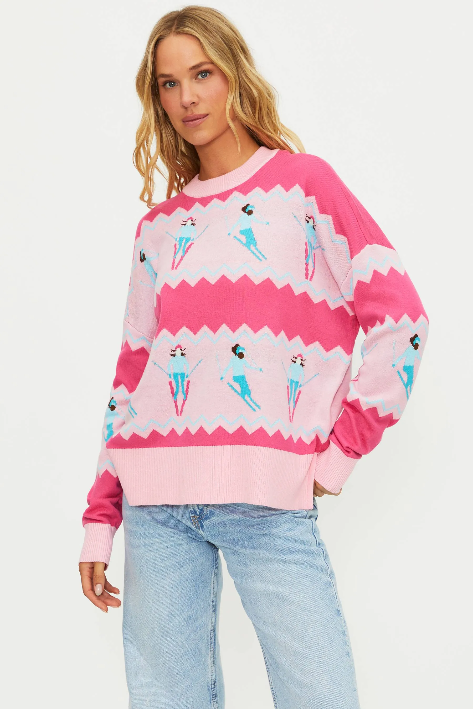 Anthropologie X Beach Riot Callie Sweater Chevron Skiers sold by Beach Riot product image thumbnail 5