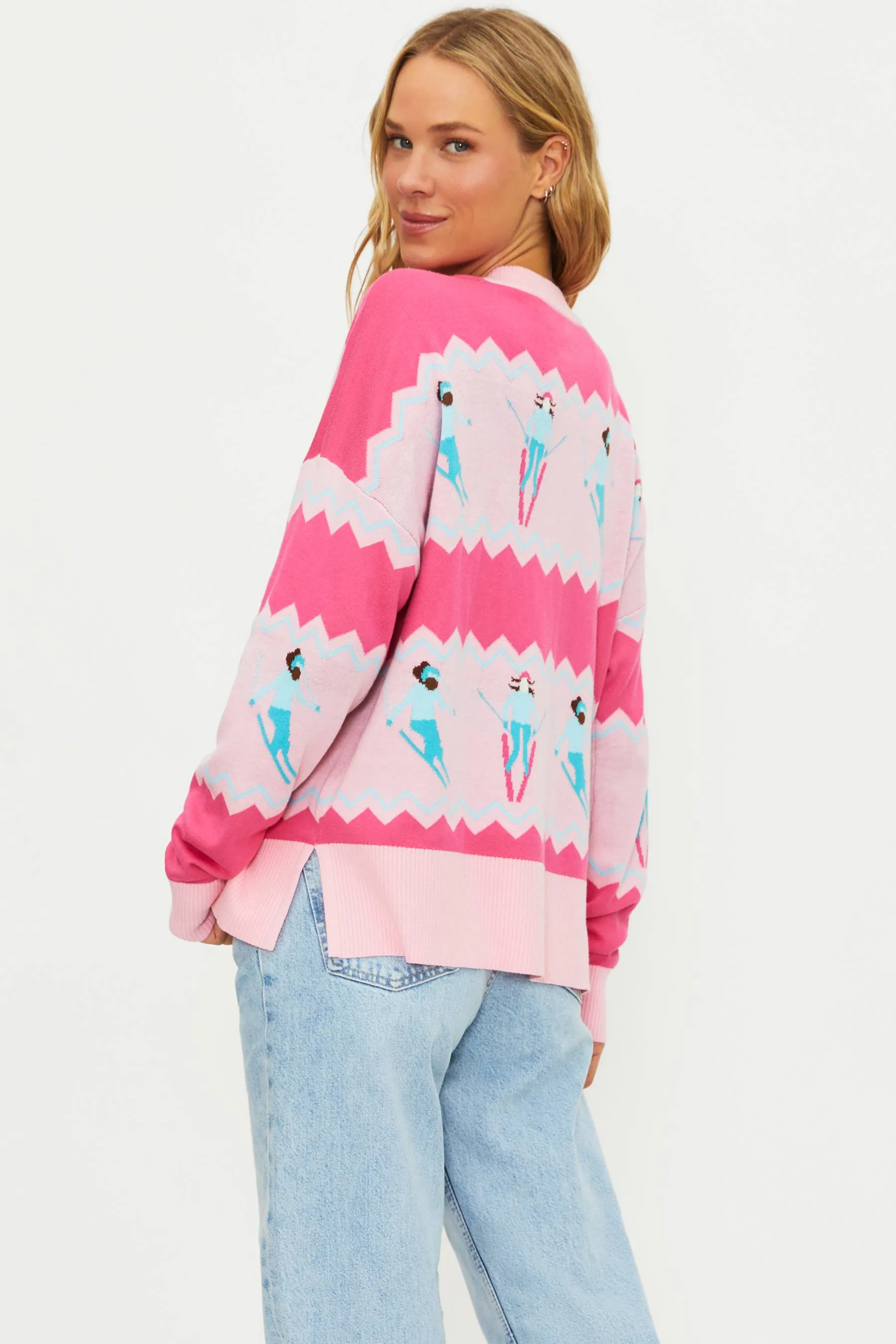 Anthropologie X Beach Riot Callie Sweater Chevron Skiers sold by Beach Riot product image thumbnail 2