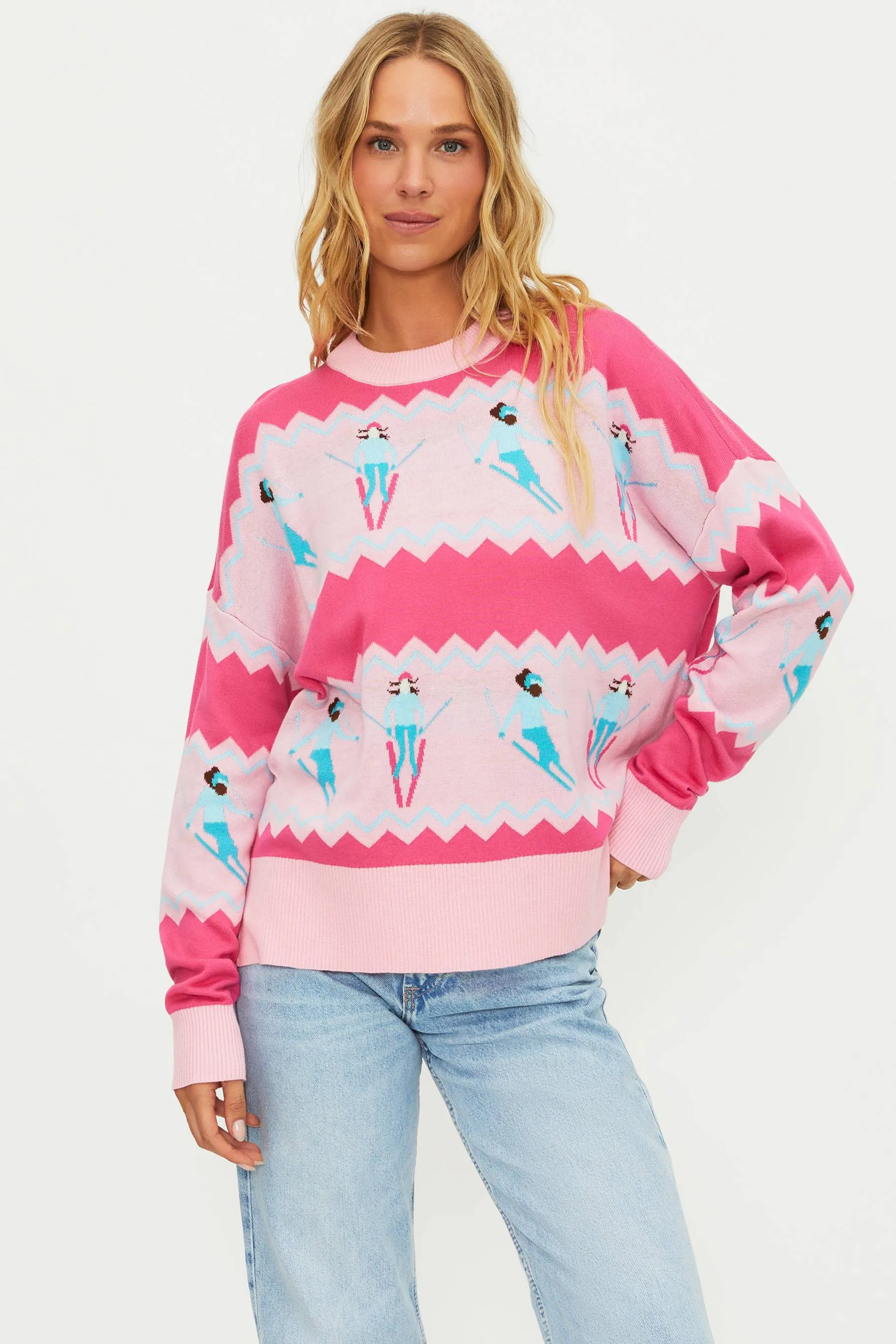 Anthropologie X Beach Riot Callie Sweater Chevron Skiers sold by Beach Riot