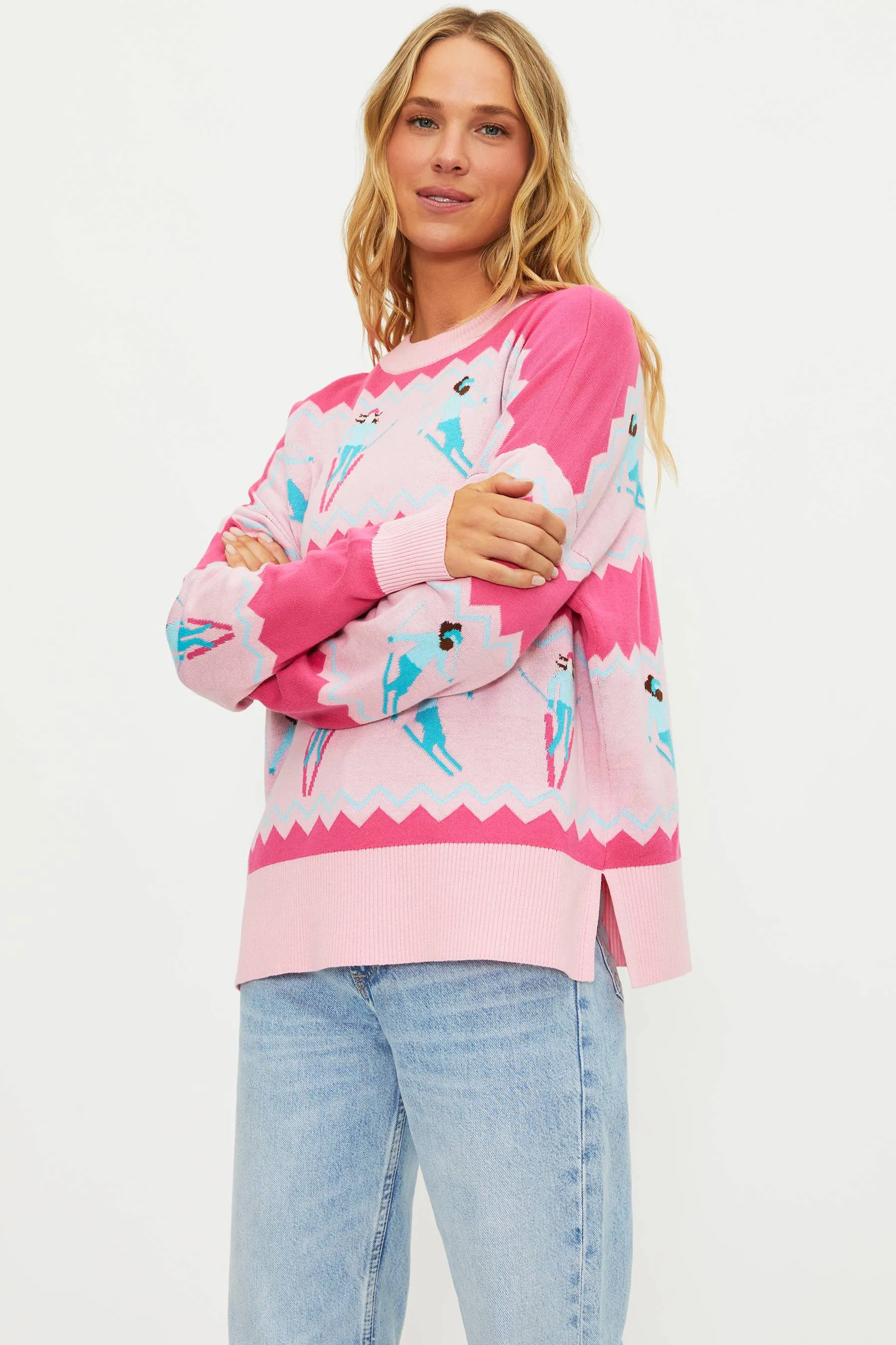 Anthropologie X Beach Riot Callie Sweater Chevron Skiers sold by Beach Riot product image thumbnail 3