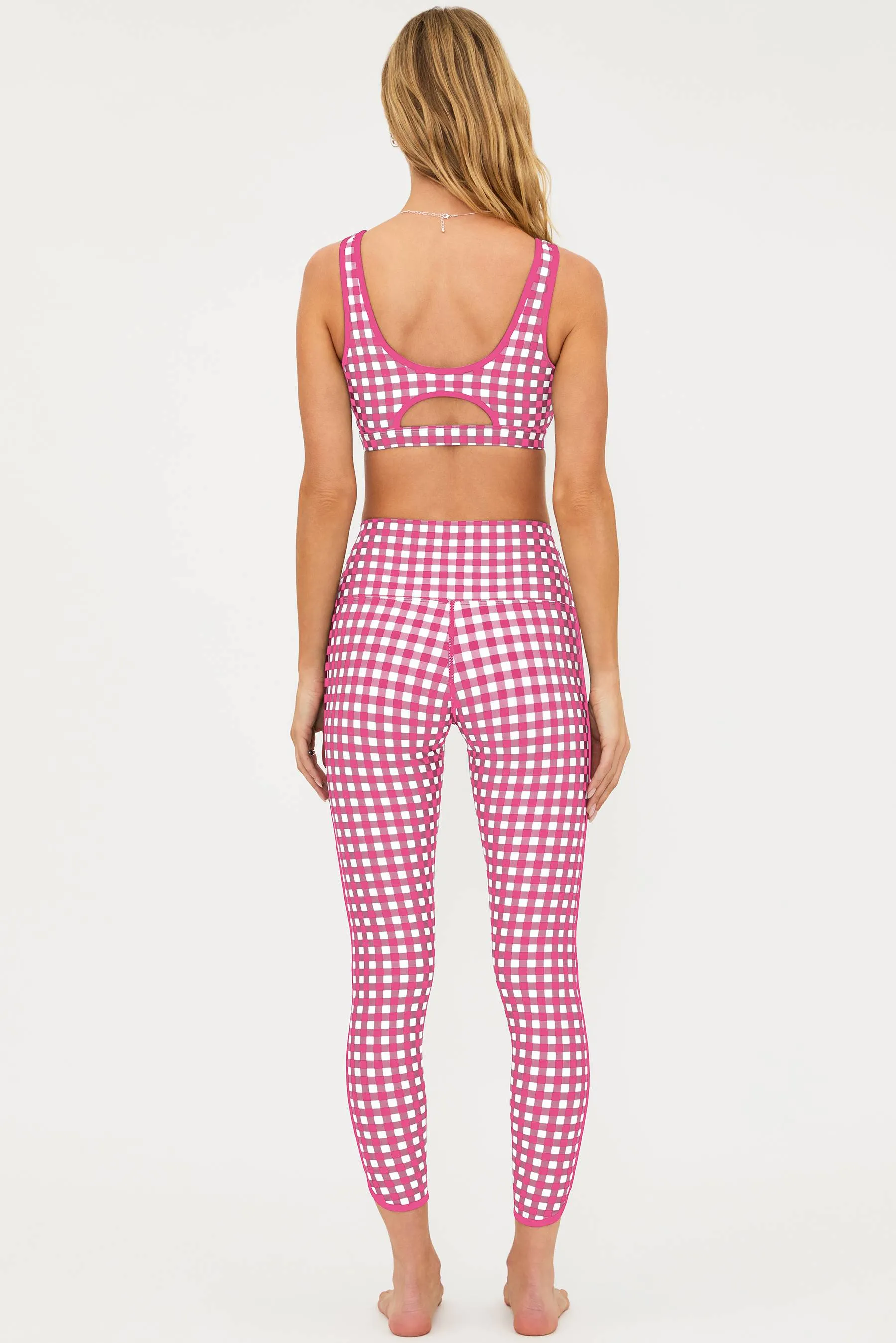 Anthropologie x Beach Riot Rella Legging Pink Gingham sold by Beach Riot product image thumbnail 5