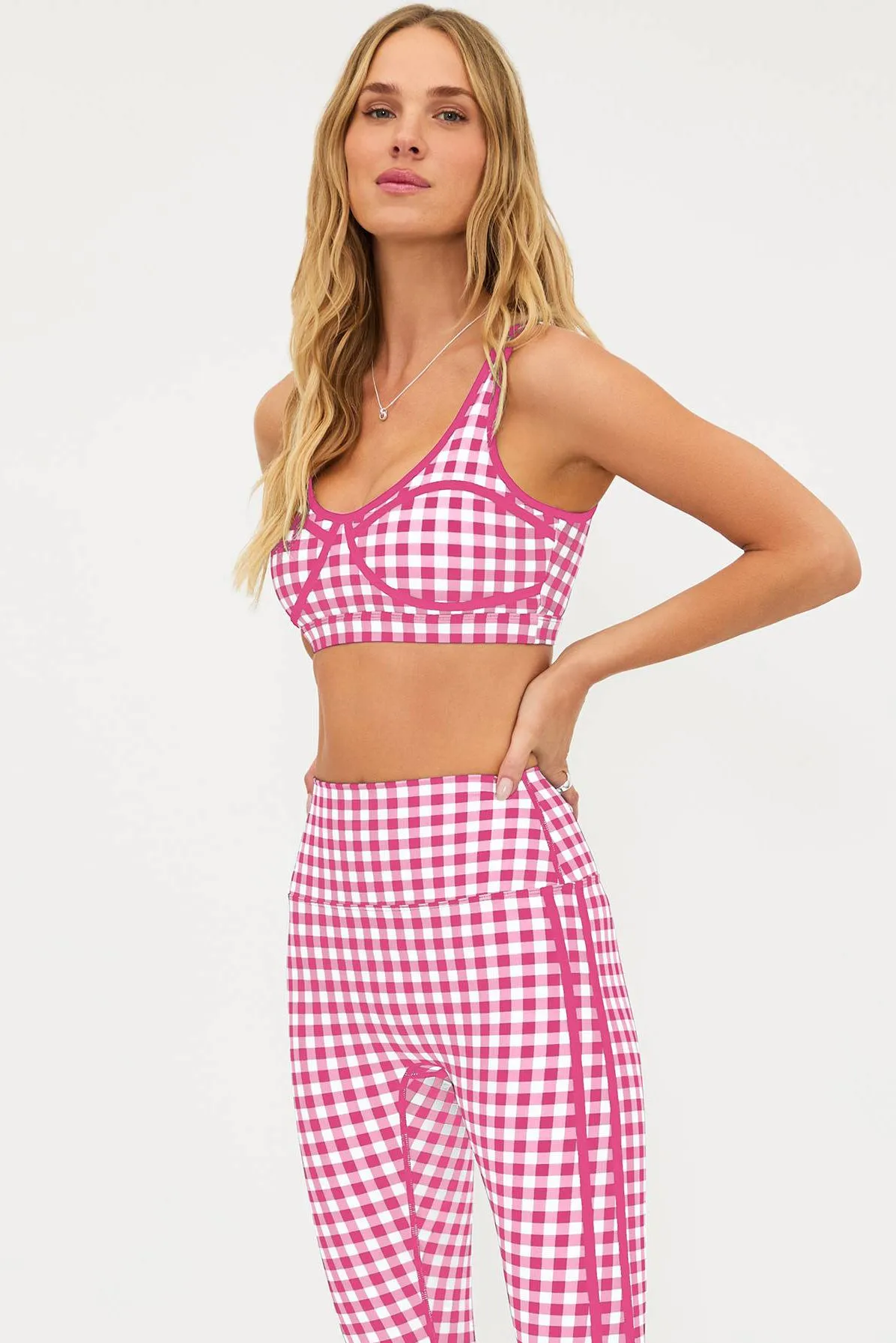 Anthropologie x Beach Riot Moxie Top Pink Gingham sold by Beach Riot product image thumbnail 5