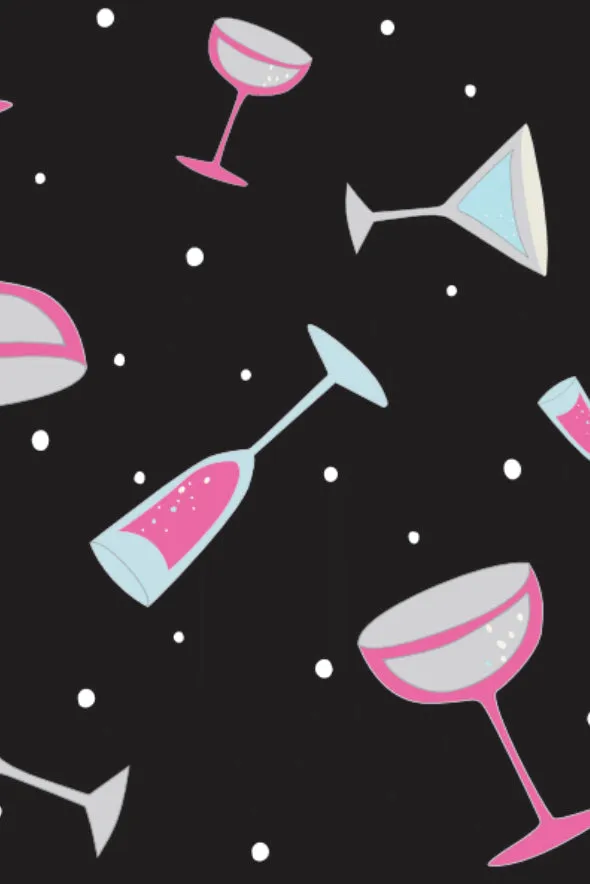 Livy Top & Connie Pant Set Black Holiday Drinks sold by Beach Riot product image thumbnail 4