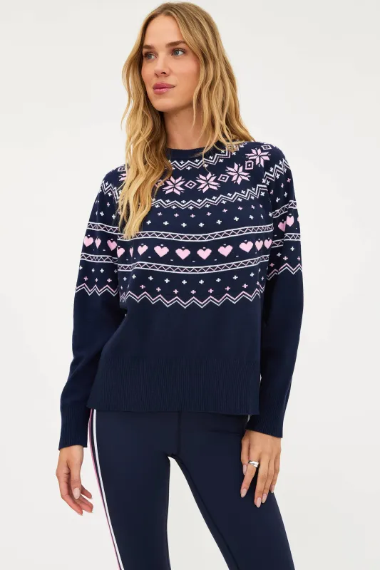 Elizabeth Sweater Snowy Peak Fairisle sold by Beach Riot