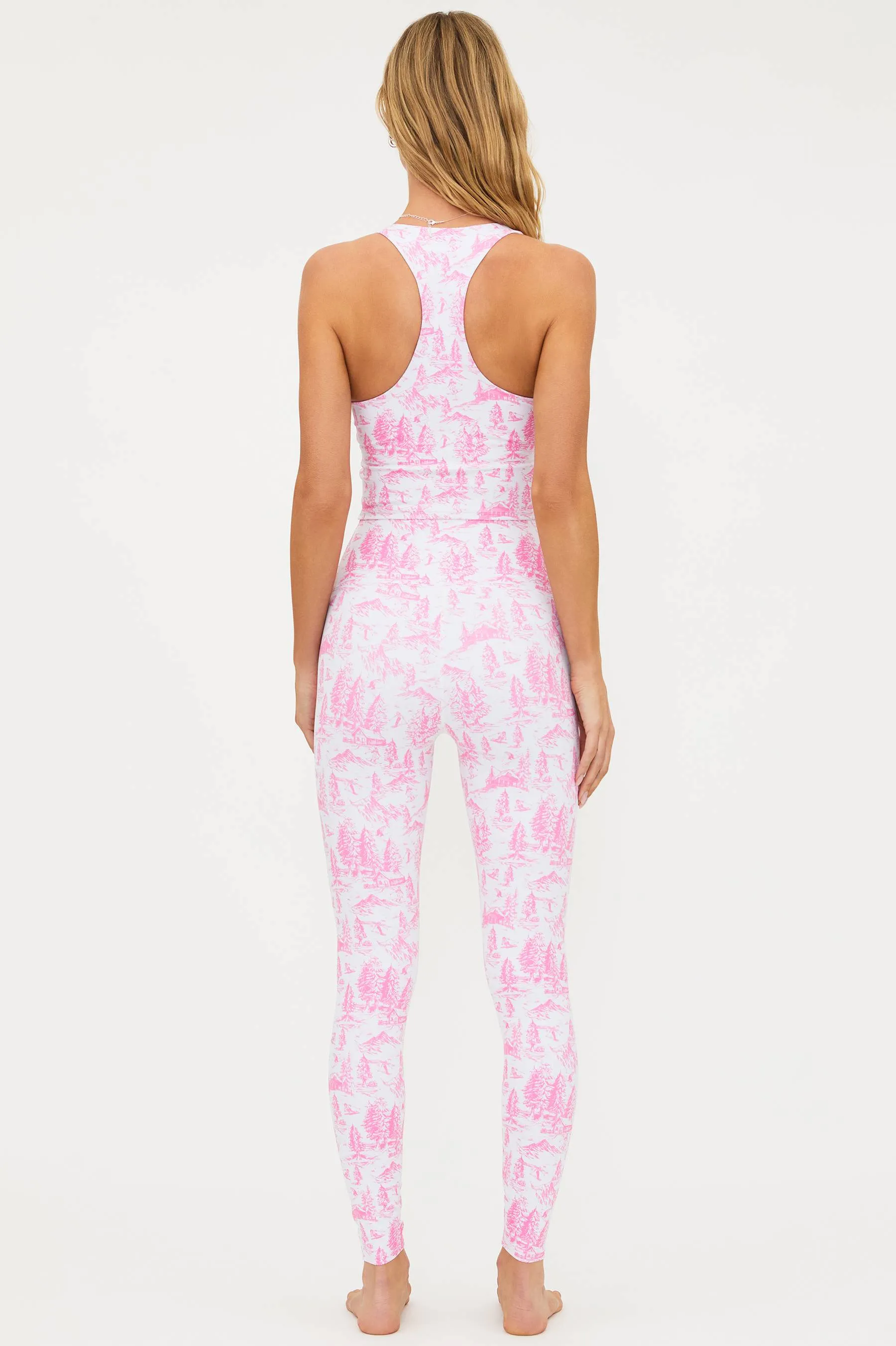 Piper Legging Pink Powder Toile sold by Beach Riot product image thumbnail 5